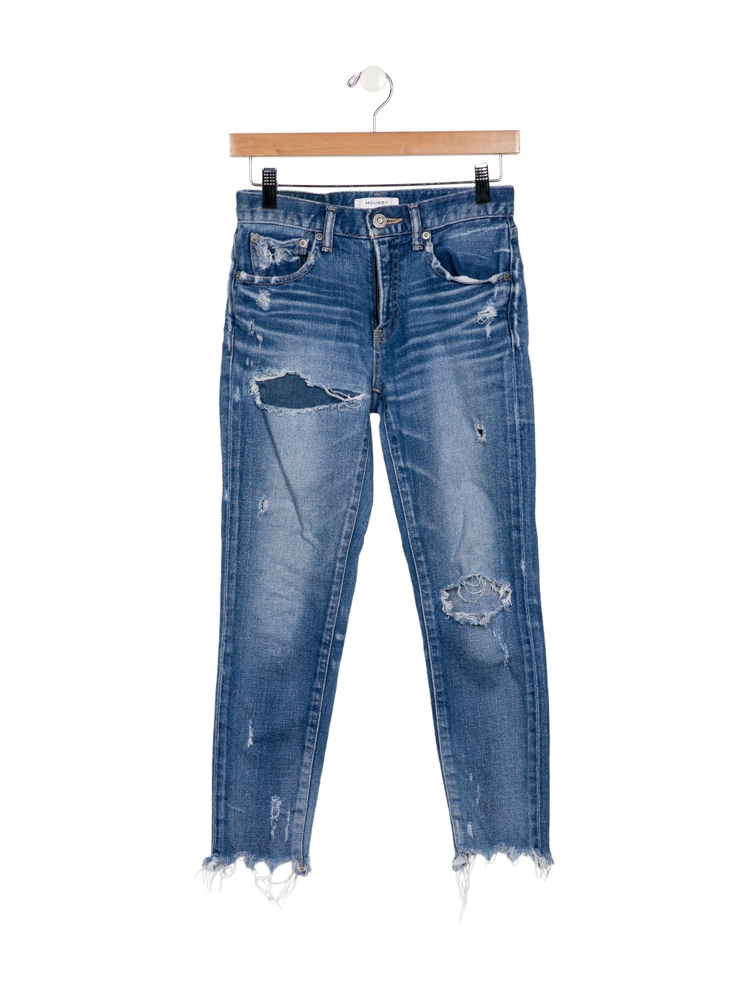 Moussy Mid-Rise Skinny Leg Jeans