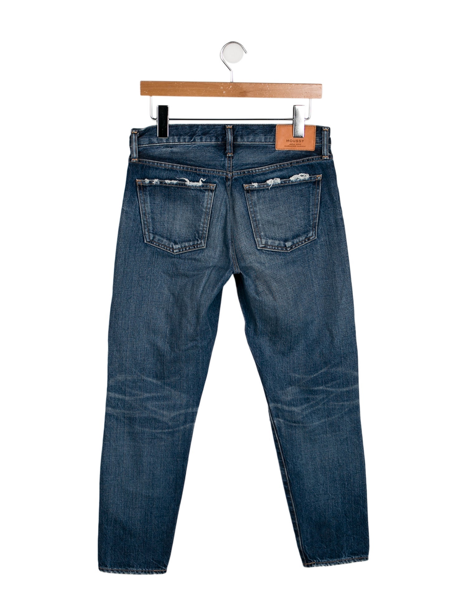 Moussy High-Rise Straight Leg Jeans