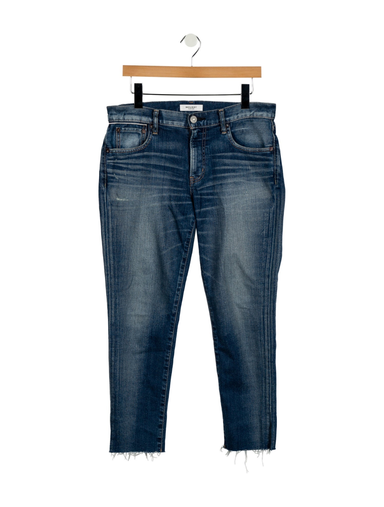 Moussy Mid-Rise Straight Leg Jeans