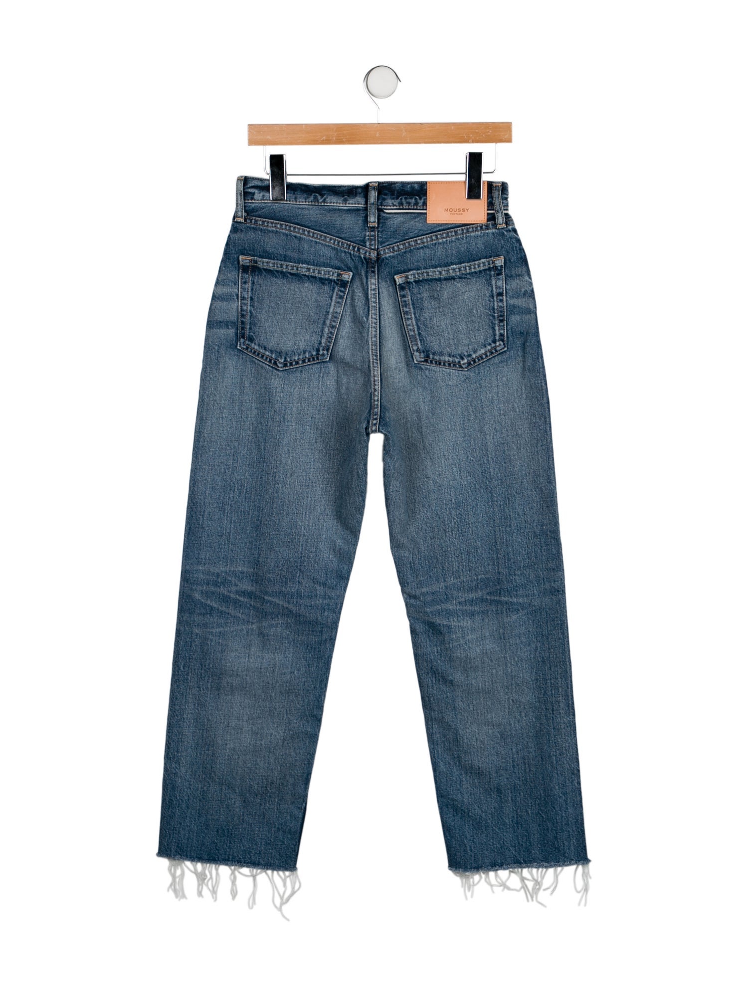 Moussy High-Rise Straight Leg Jeans