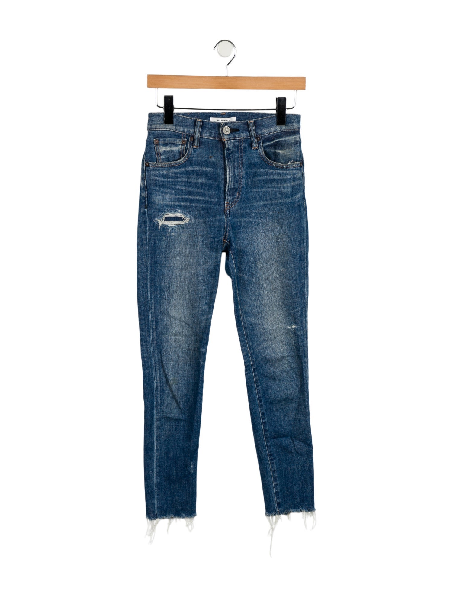 Moussy Mid-Rise Skinny Leg Jeans