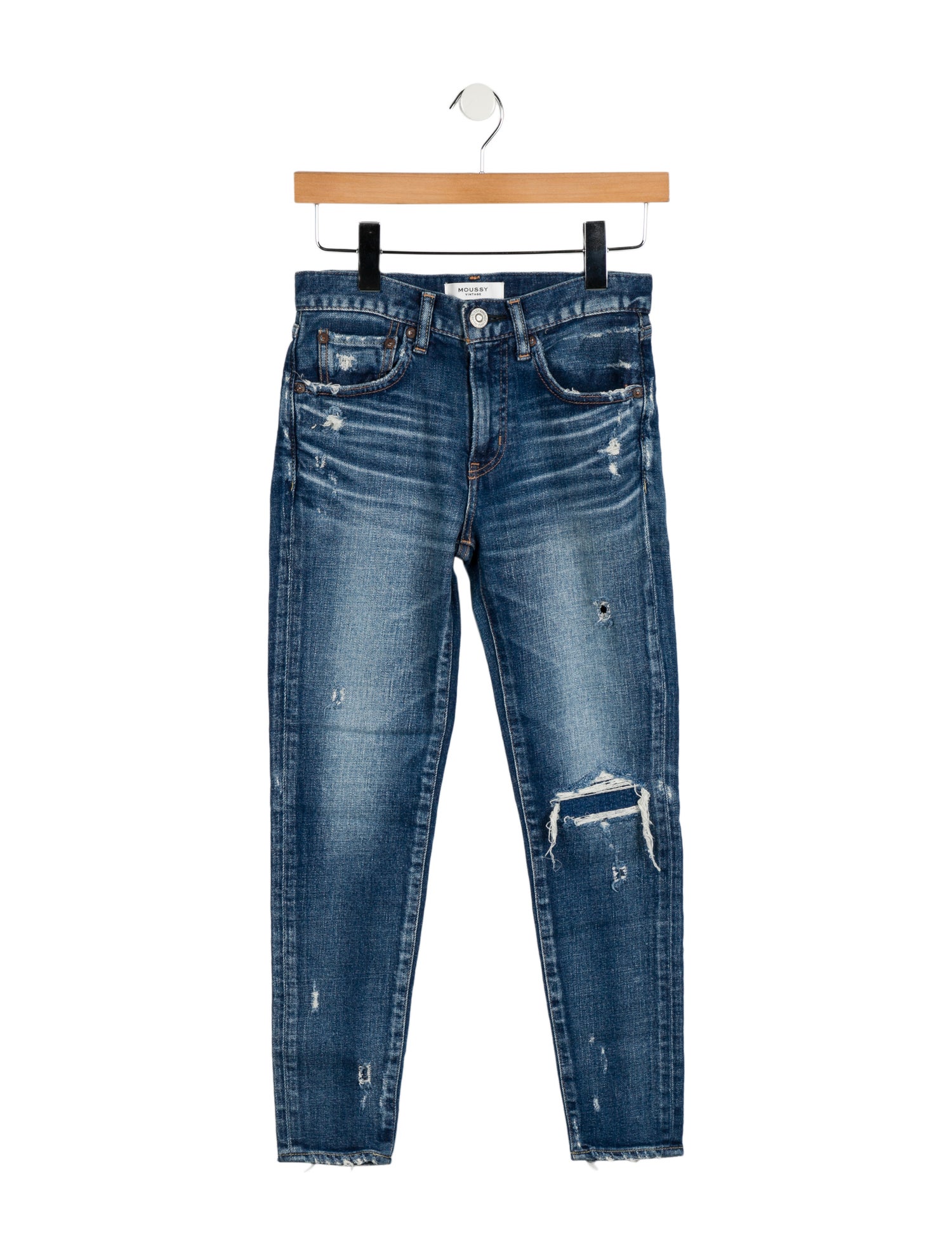 Moussy Mid-Rise Skinny Leg Jeans