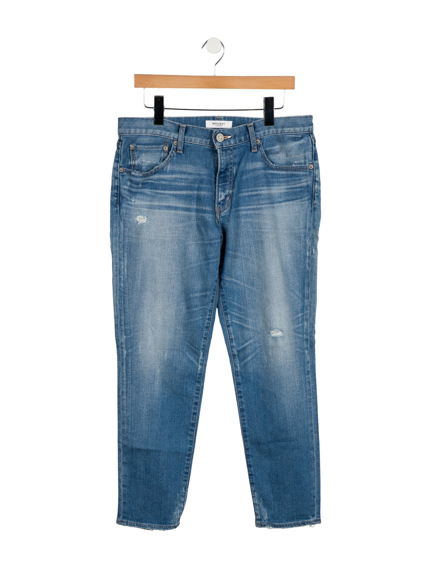 Moussy Mid-Rise Straight Leg Jeans