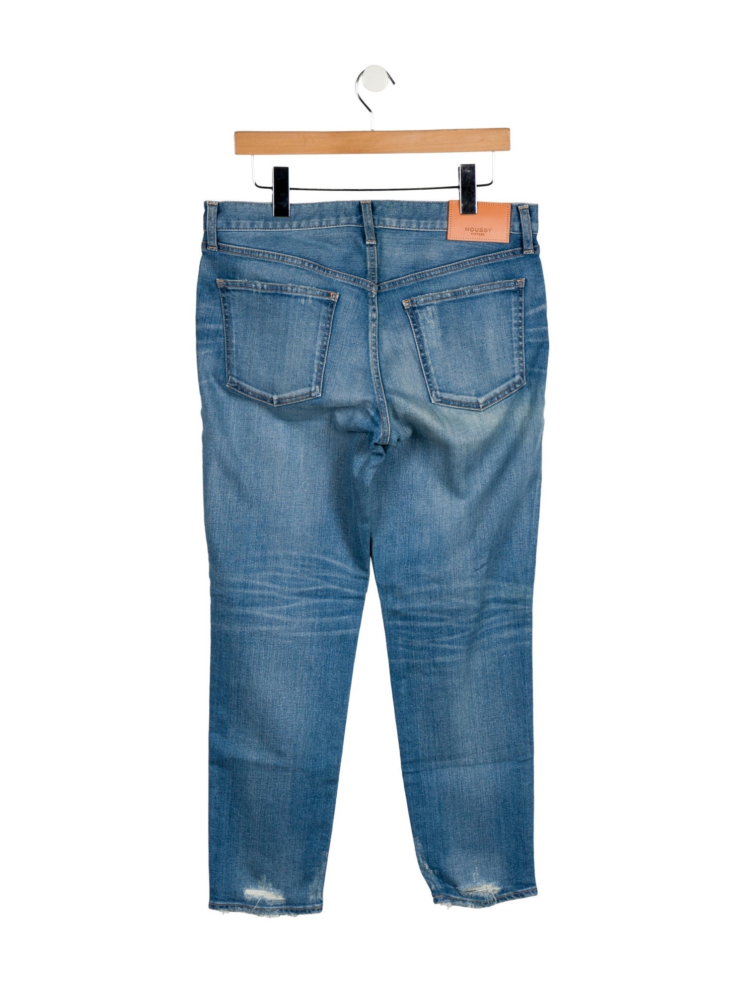 Moussy Mid-Rise Straight Leg Jeans