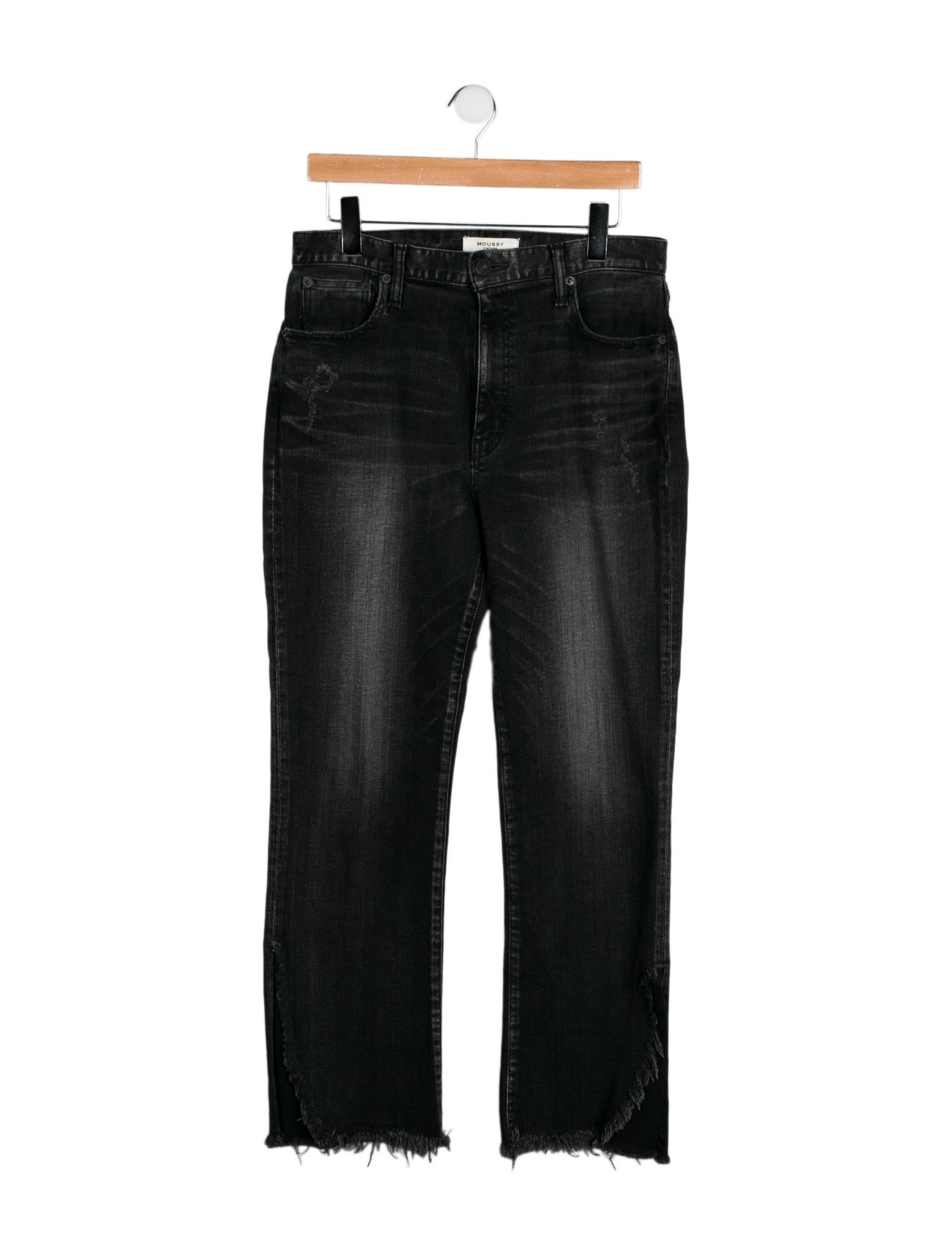 Moussy High-Rise Straight Leg Jeans