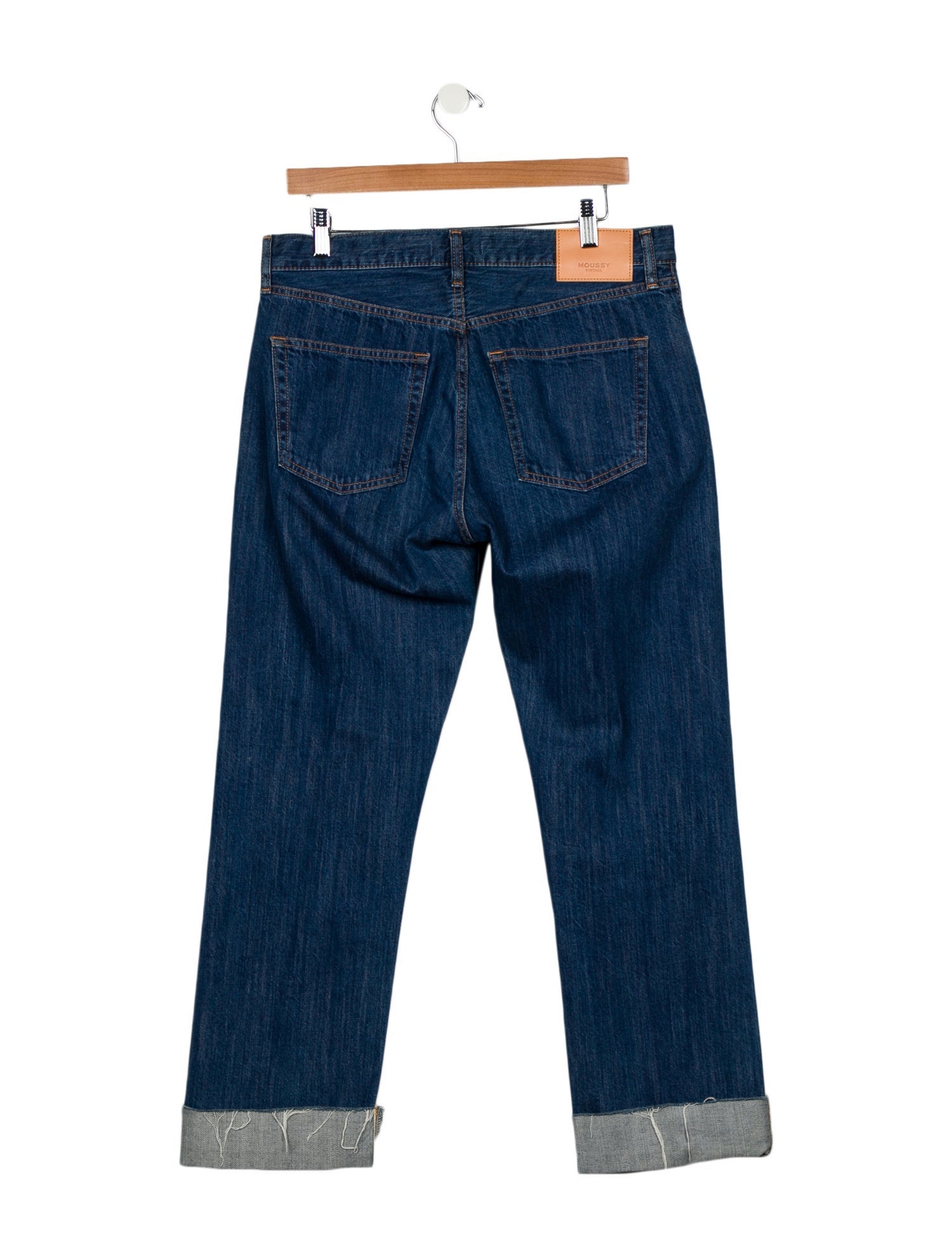 Moussy High-Rise Straight Leg Jeans