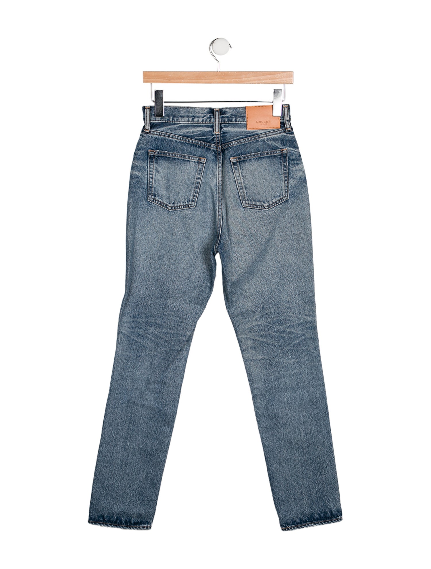 Moussy High-Rise Straight Leg Jeans