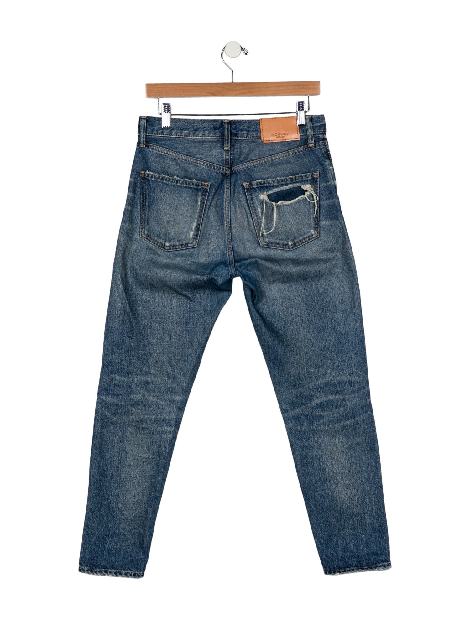 Moussy High-Rise Straight Leg Jeans