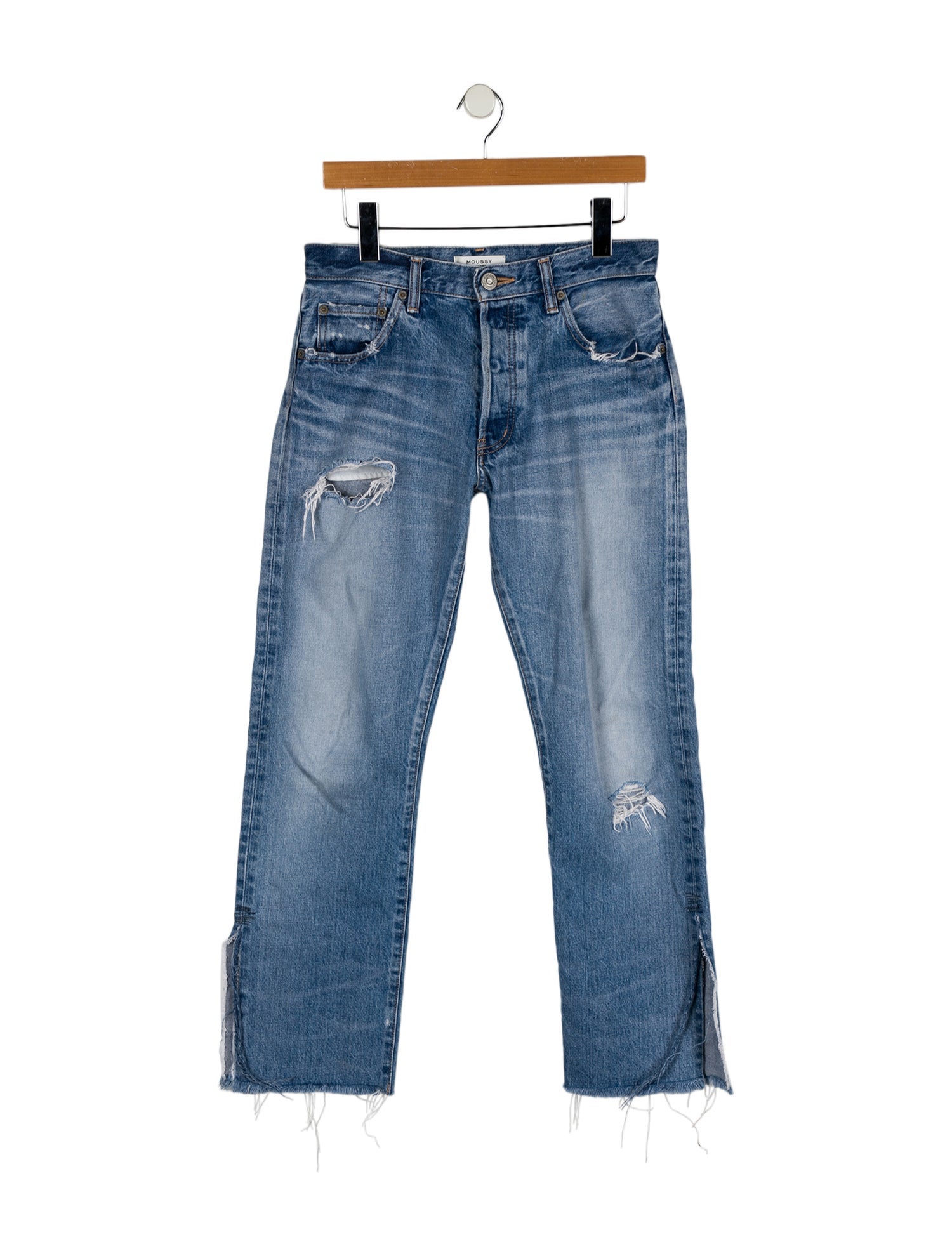 Moussy Mid-Rise Straight Leg Jeans