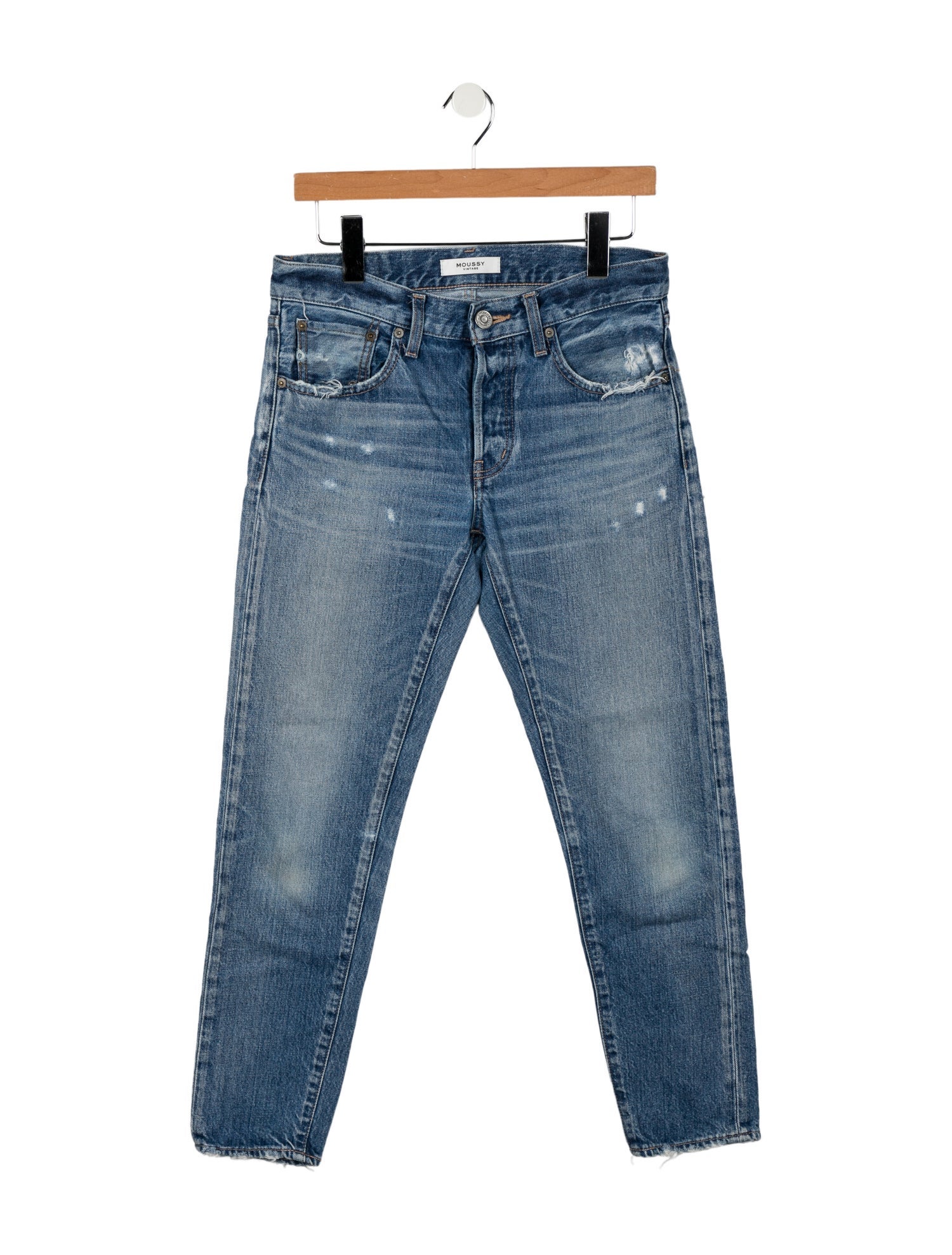 Moussy Mid-Rise Skinny Leg Jeans
