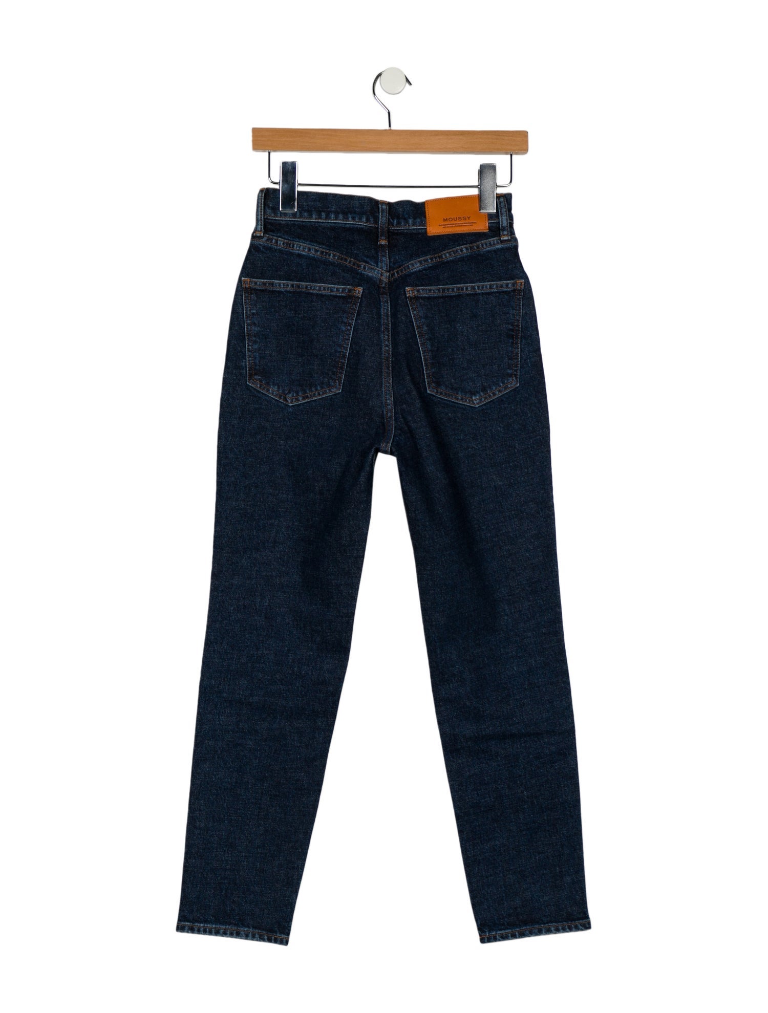 Moussy High-Rise Straight Leg Jeans