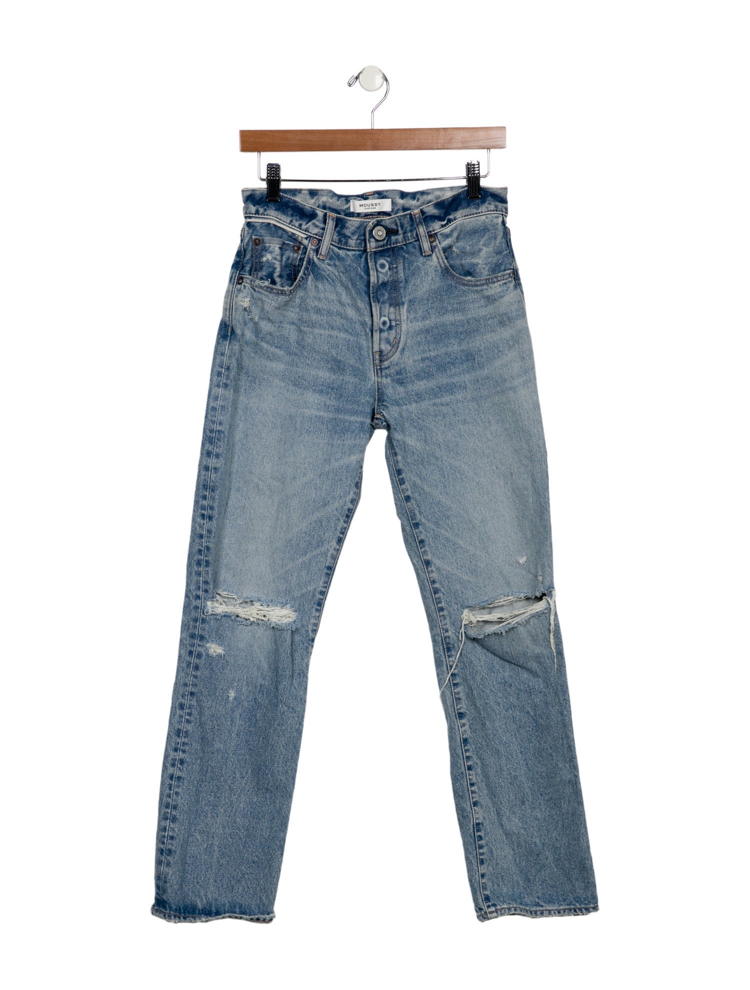 Moussy Mid-Rise Straight Leg Jeans