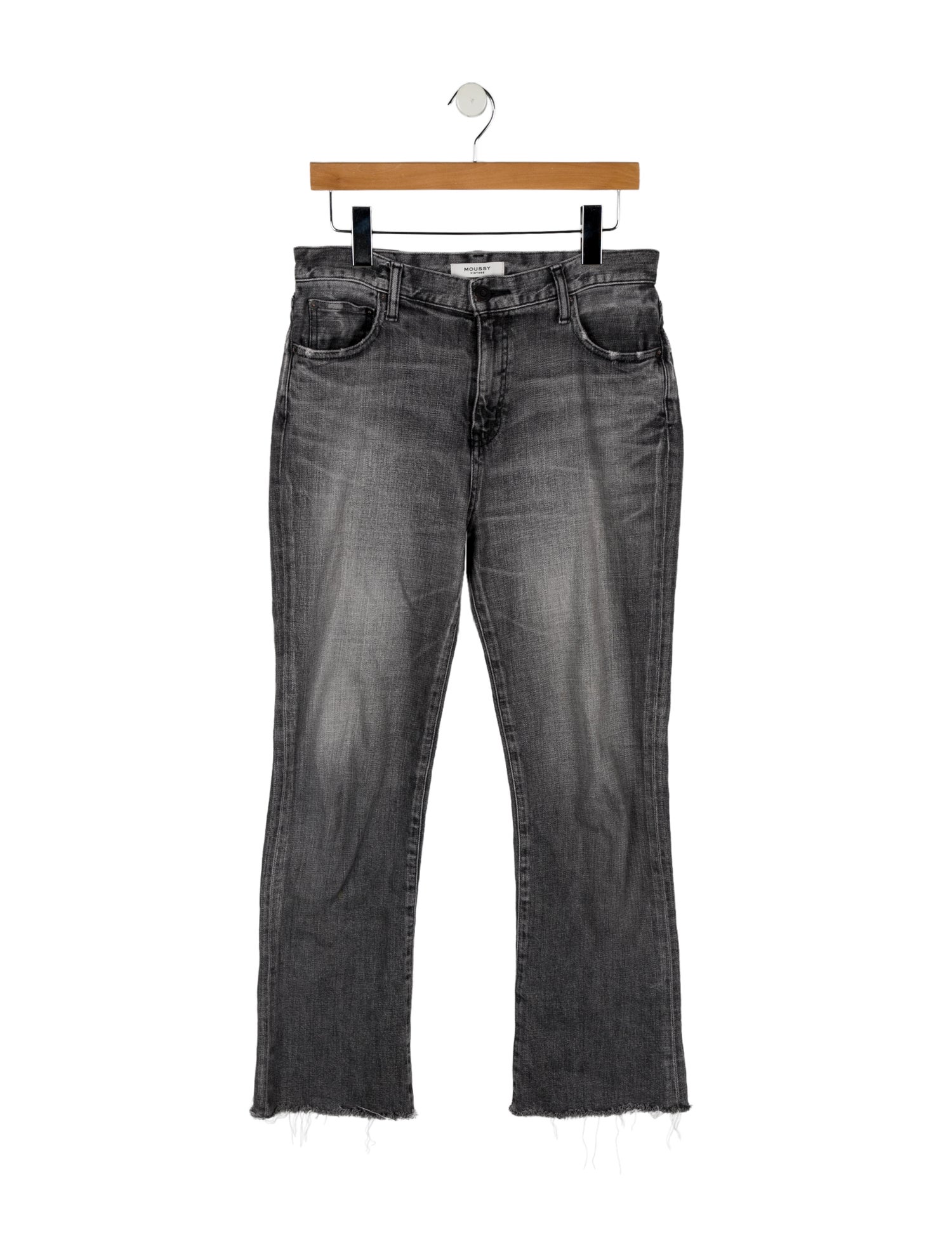 Moussy Mid-Rise Wide Leg Jeans