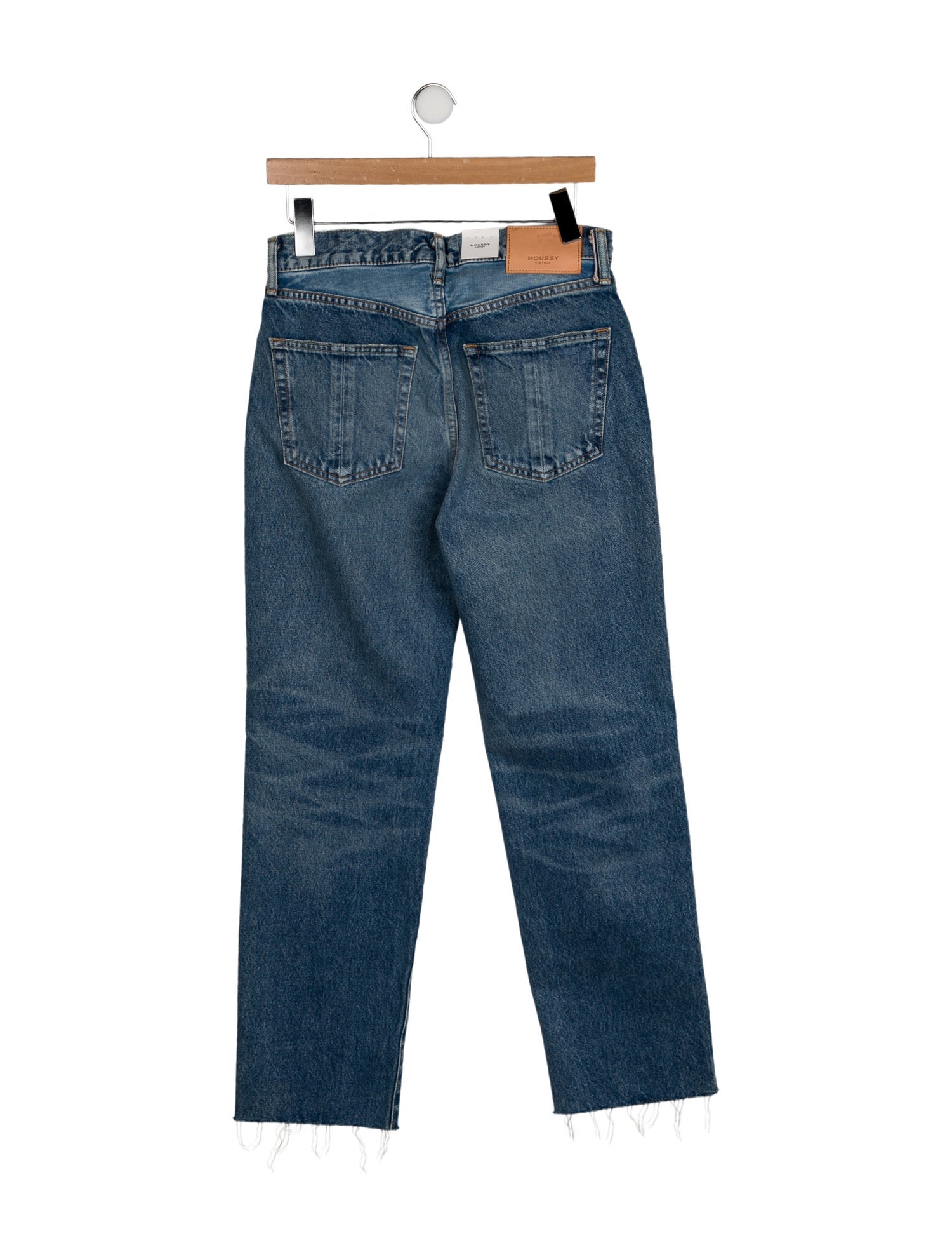 Moussy High-Rise Straight Leg Jeans w/ Tags