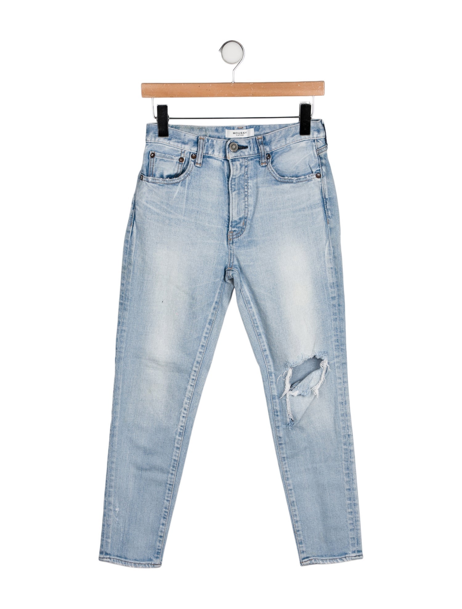 Moussy Mid-Rise Skinny Leg Jeans