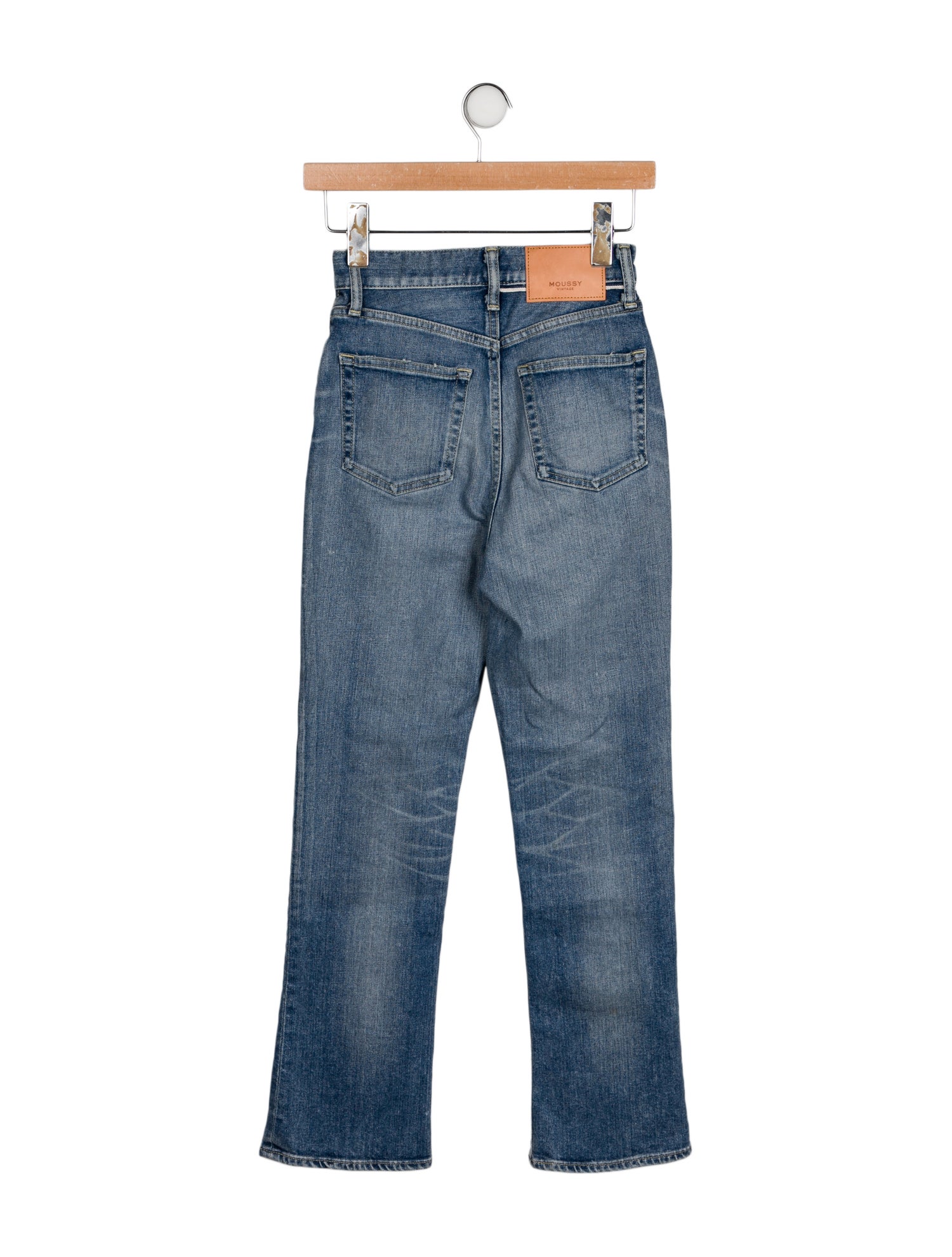 Moussy High-Rise Straight Leg Jeans