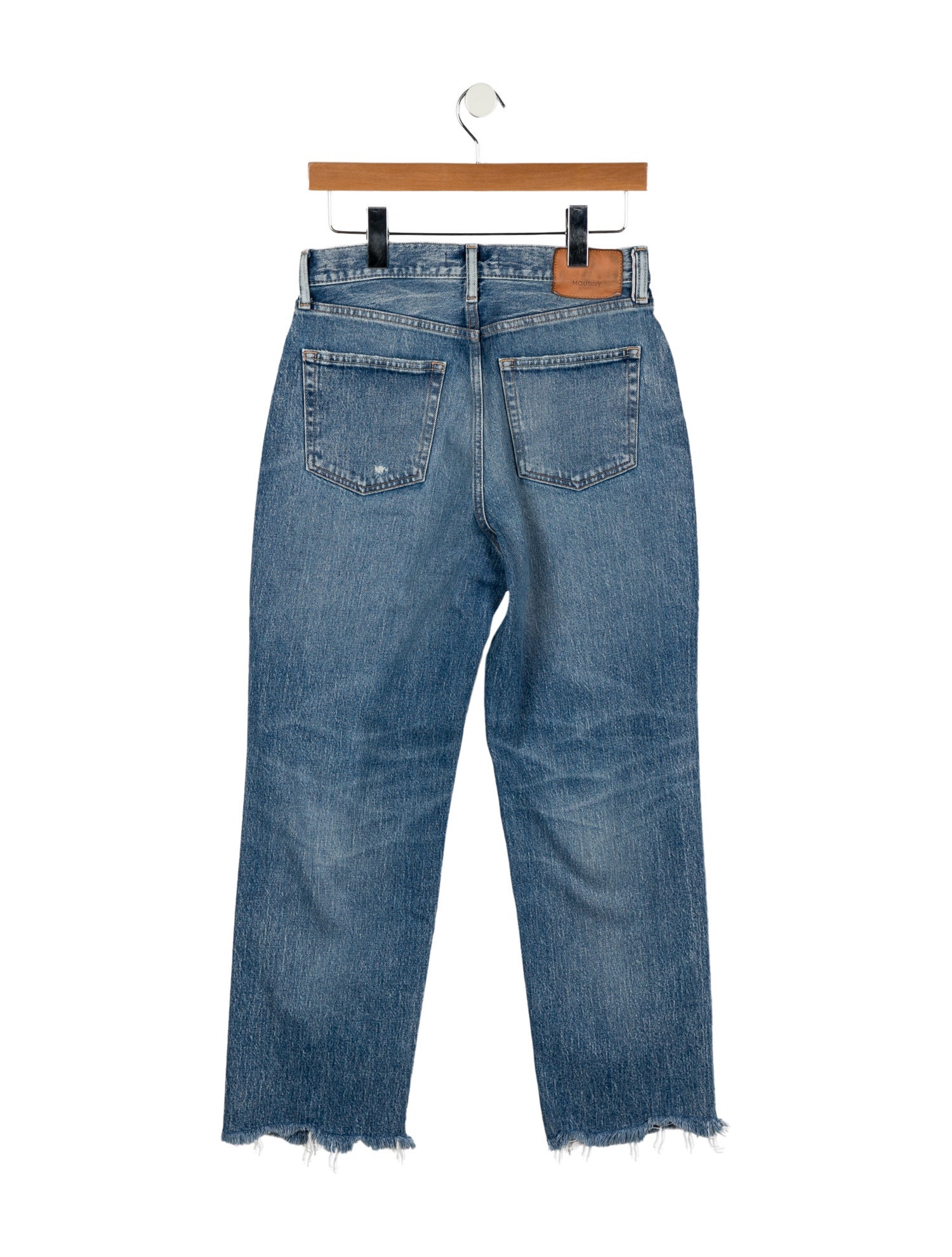 Moussy High-Rise Straight Leg Jeans