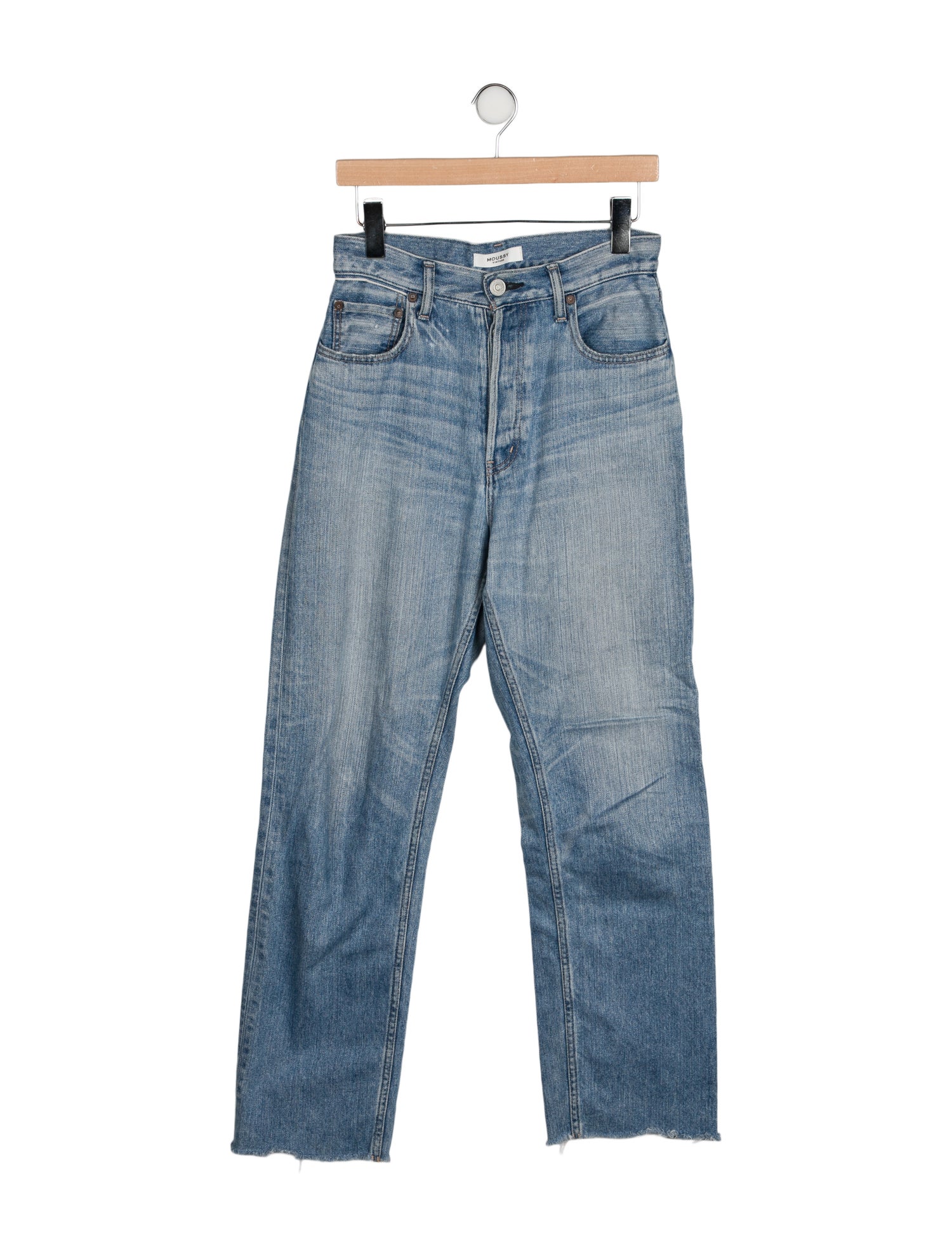 Moussy High-Rise Straight Leg Jeans