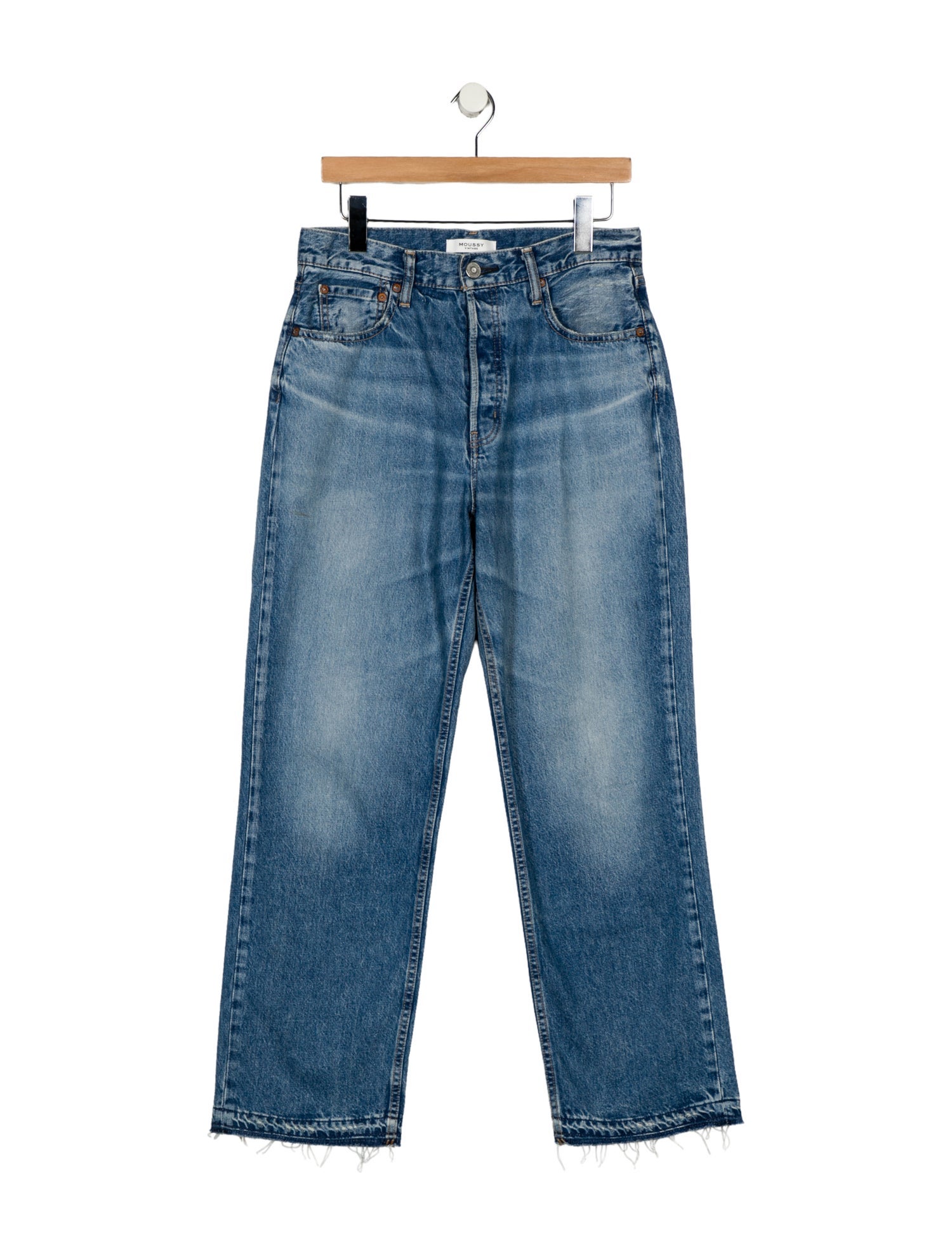 Moussy High-Rise Wide Leg Jeans