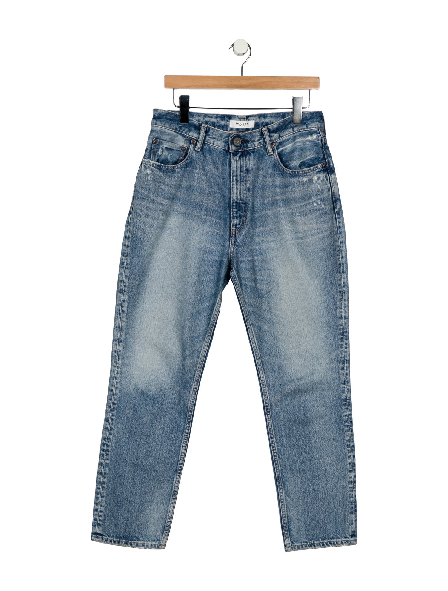 Moussy High-Rise Straight Leg Jeans