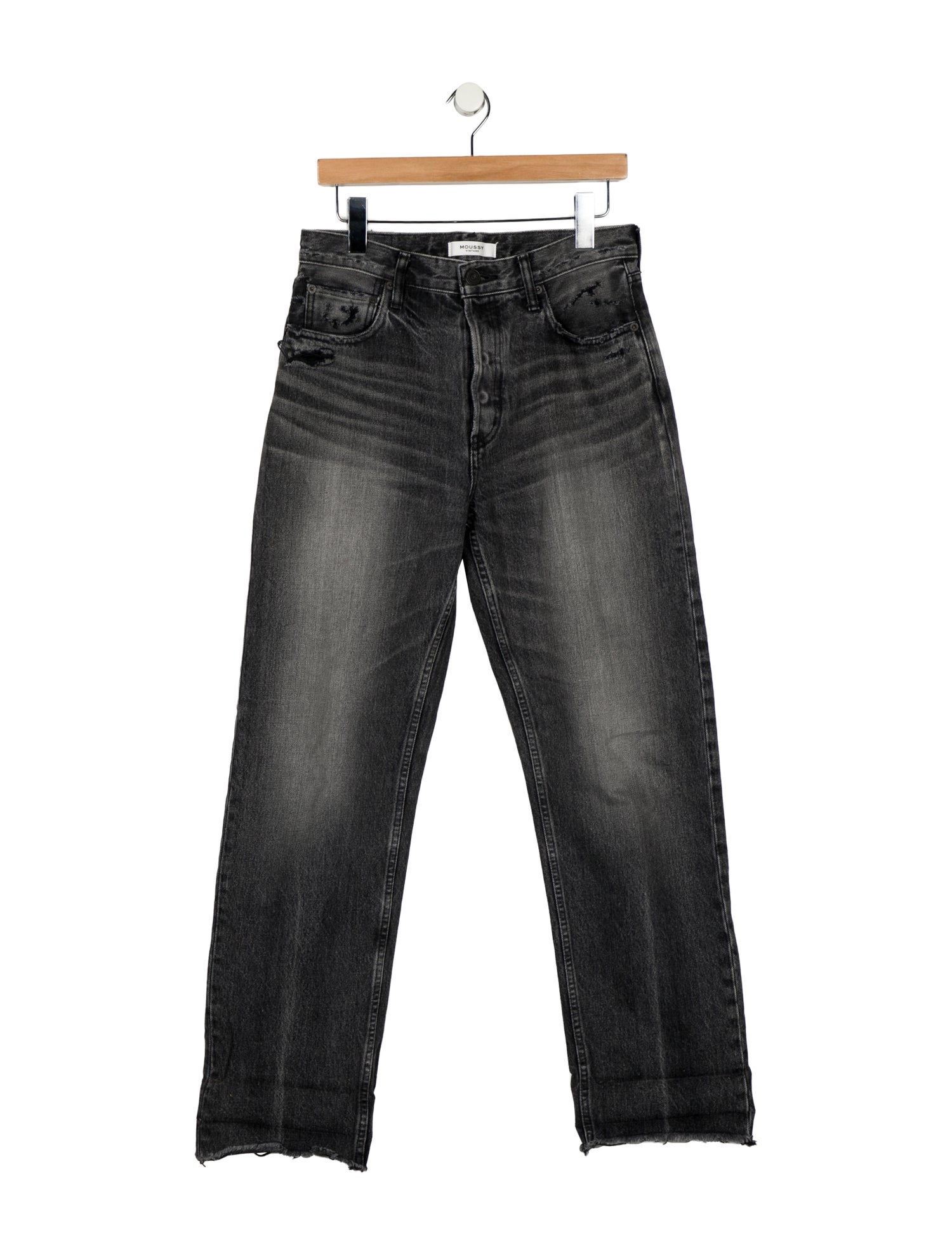 Moussy High-Rise Straight Leg Jeans