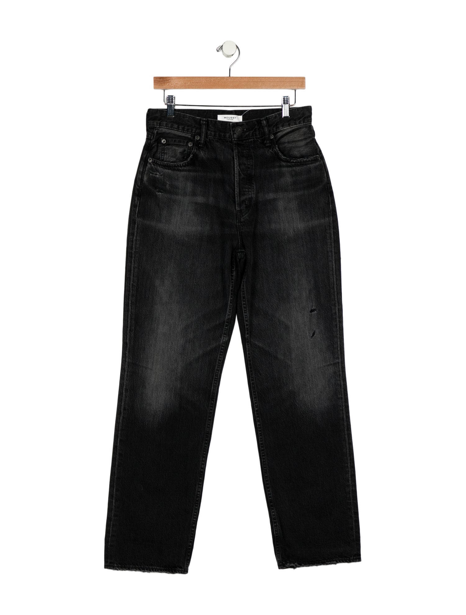 Moussy High-Rise Straight Leg Jeans