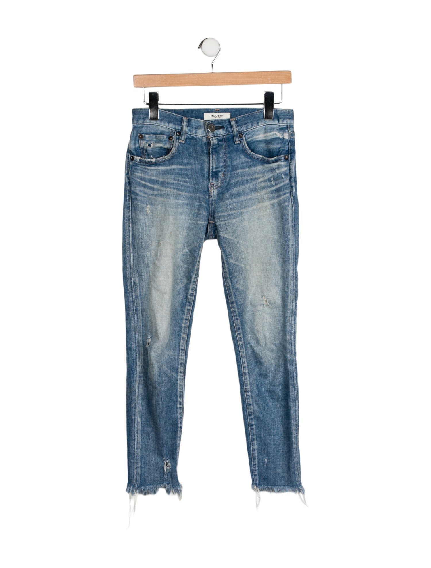 Moussy Mid-Rise Skinny Leg Jeans