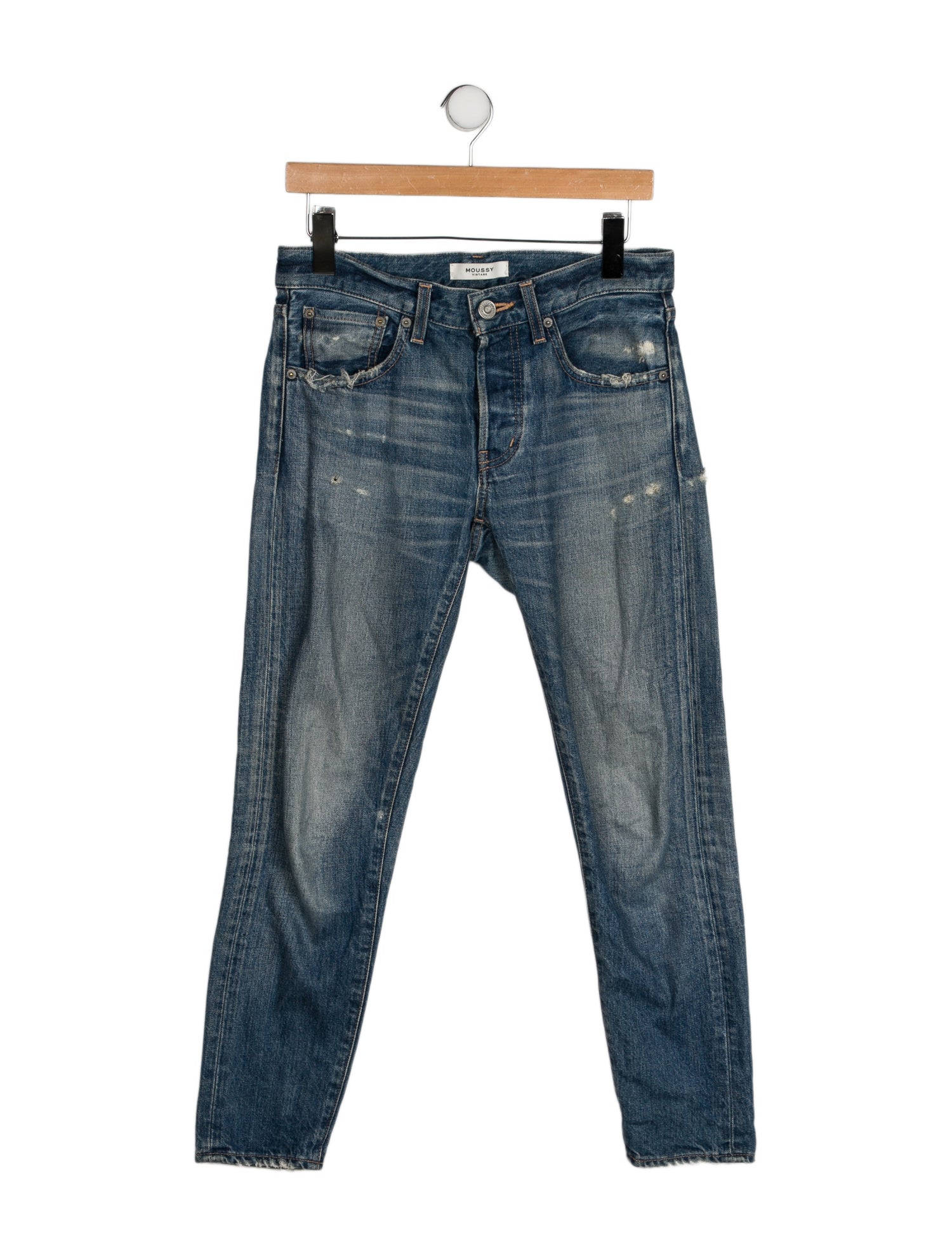 Moussy Mid-Rise Skinny Leg Jeans