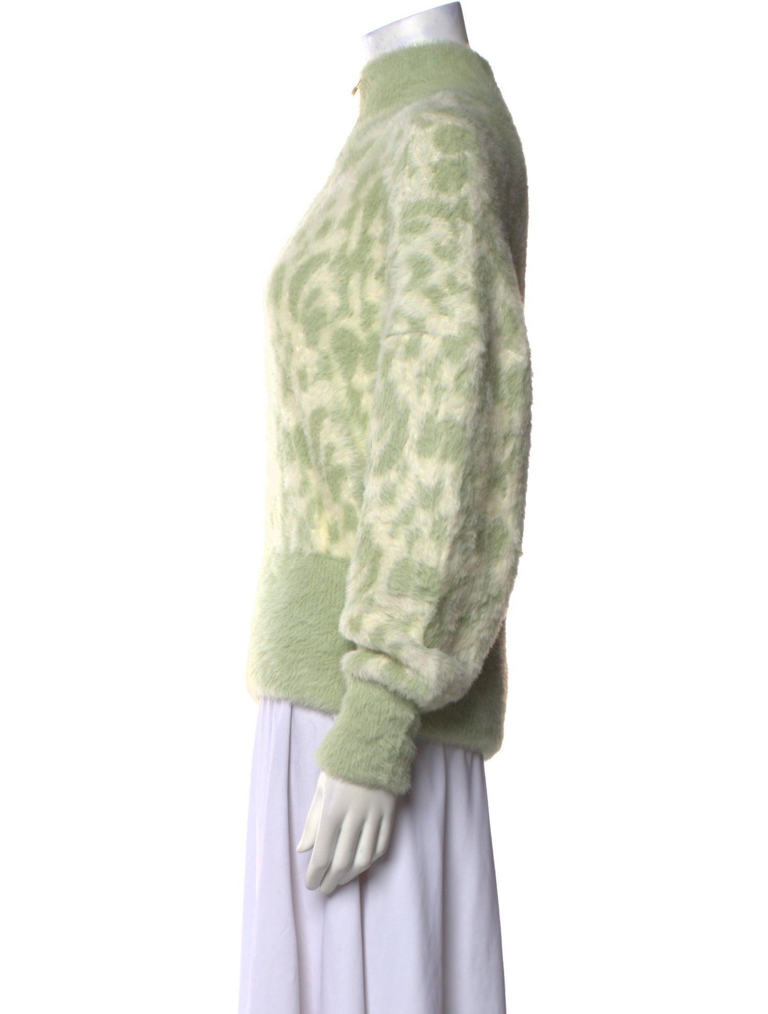 Moussy Tie-Dye Print Mock Neck Sweater