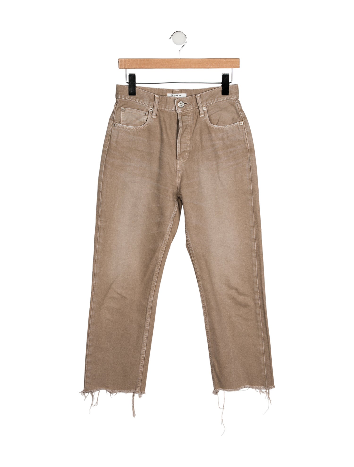 Moussy High-Rise Straight Leg Jeans