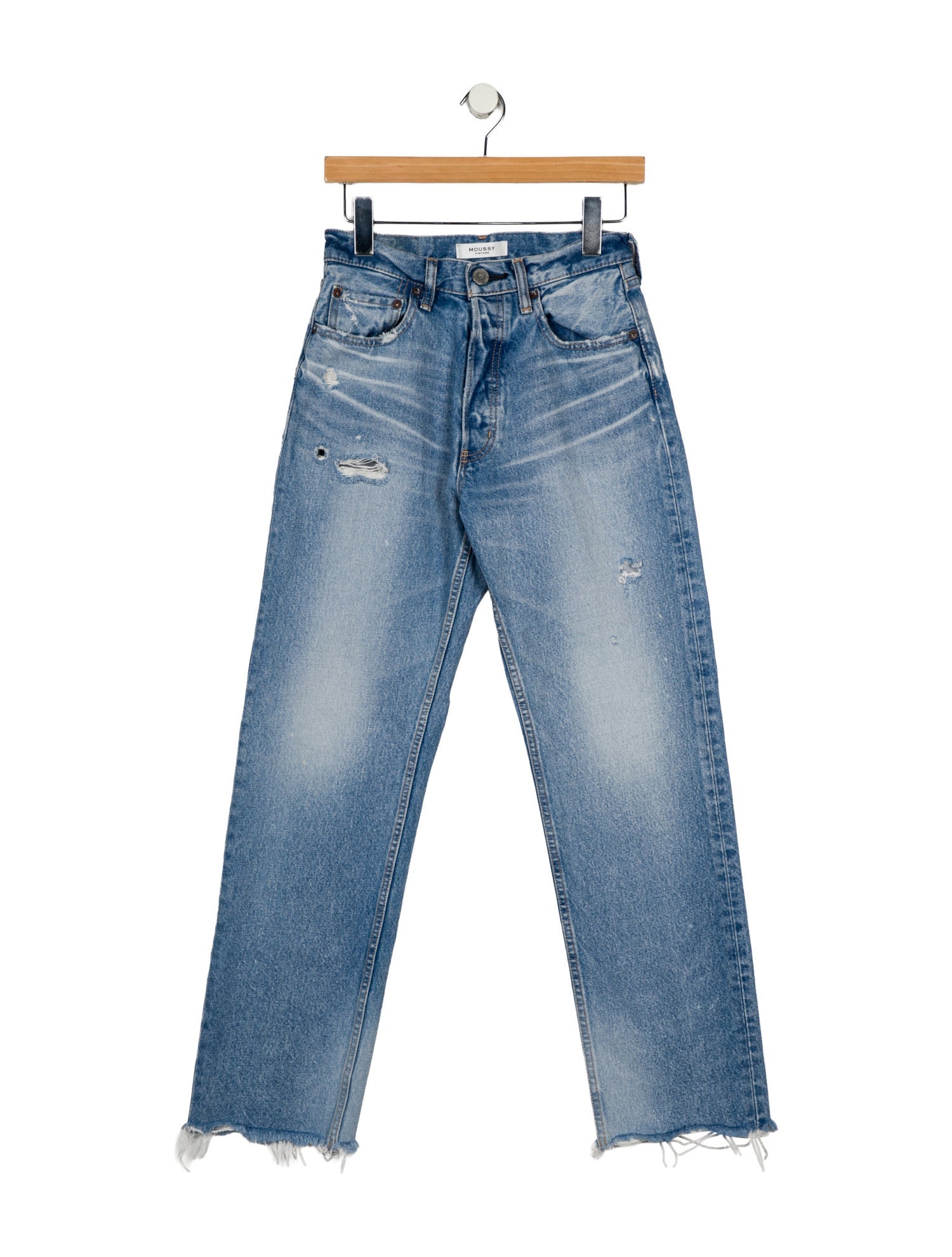Moussy Mid-Rise Straight Leg Jeans