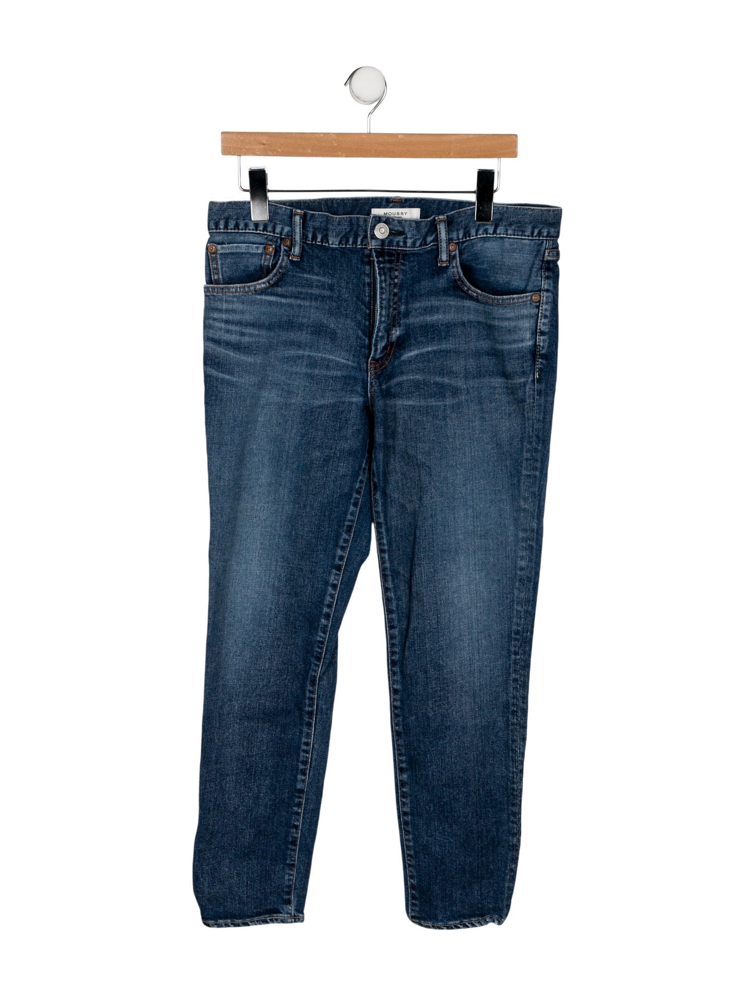 Moussy Mid-Rise Straight Leg Jeans