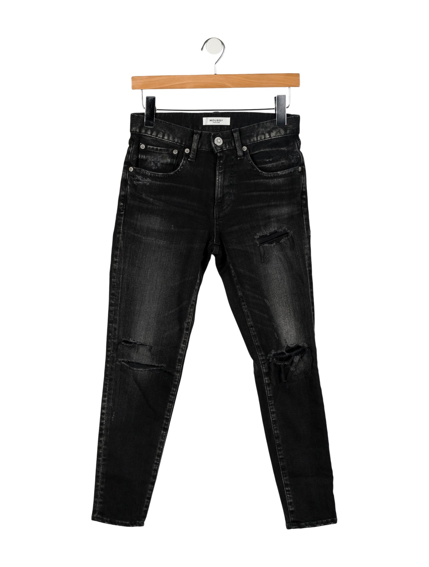 Moussy Mid-Rise Skinny Leg Jeans