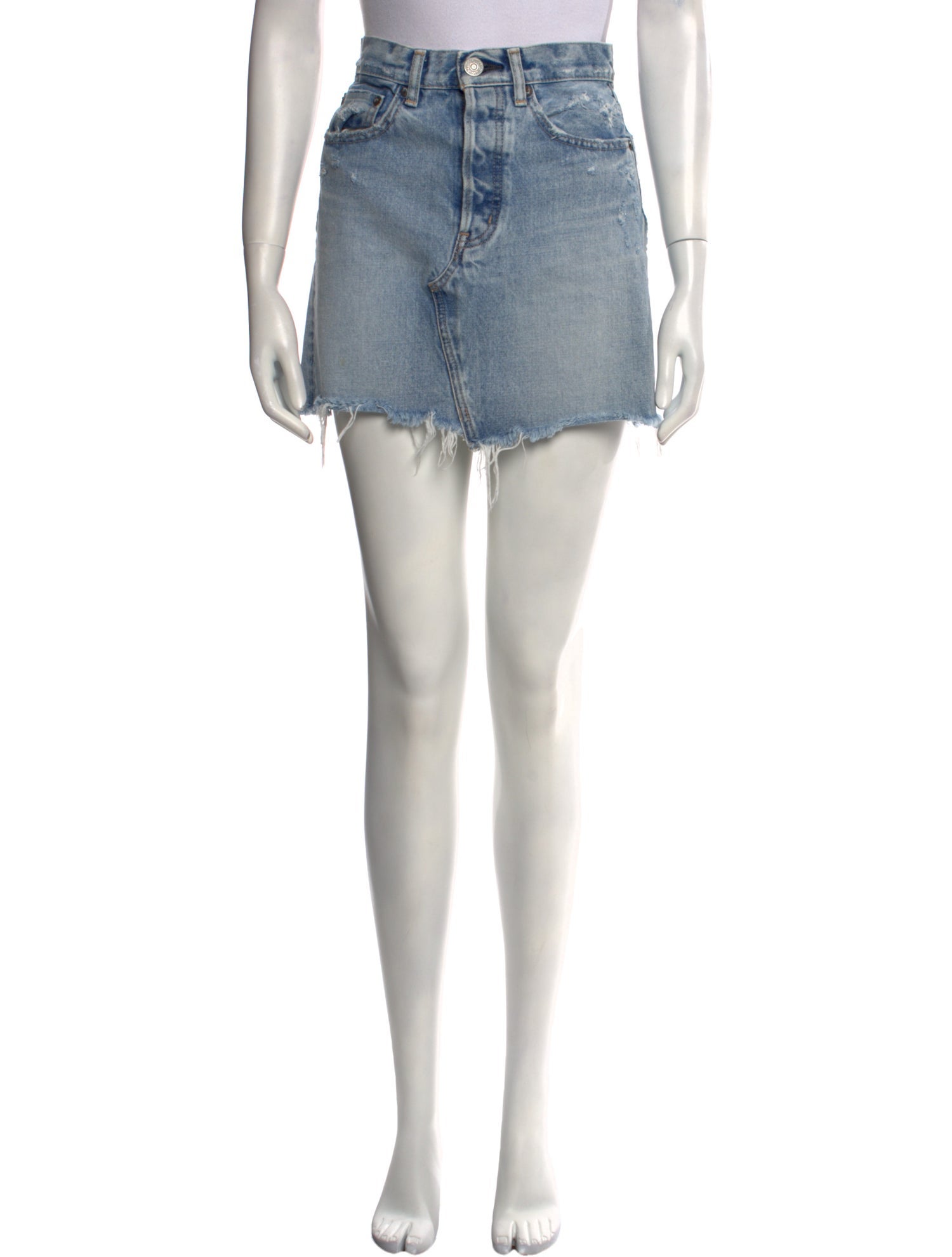 Moussy Distressed Accents Mini Skirt