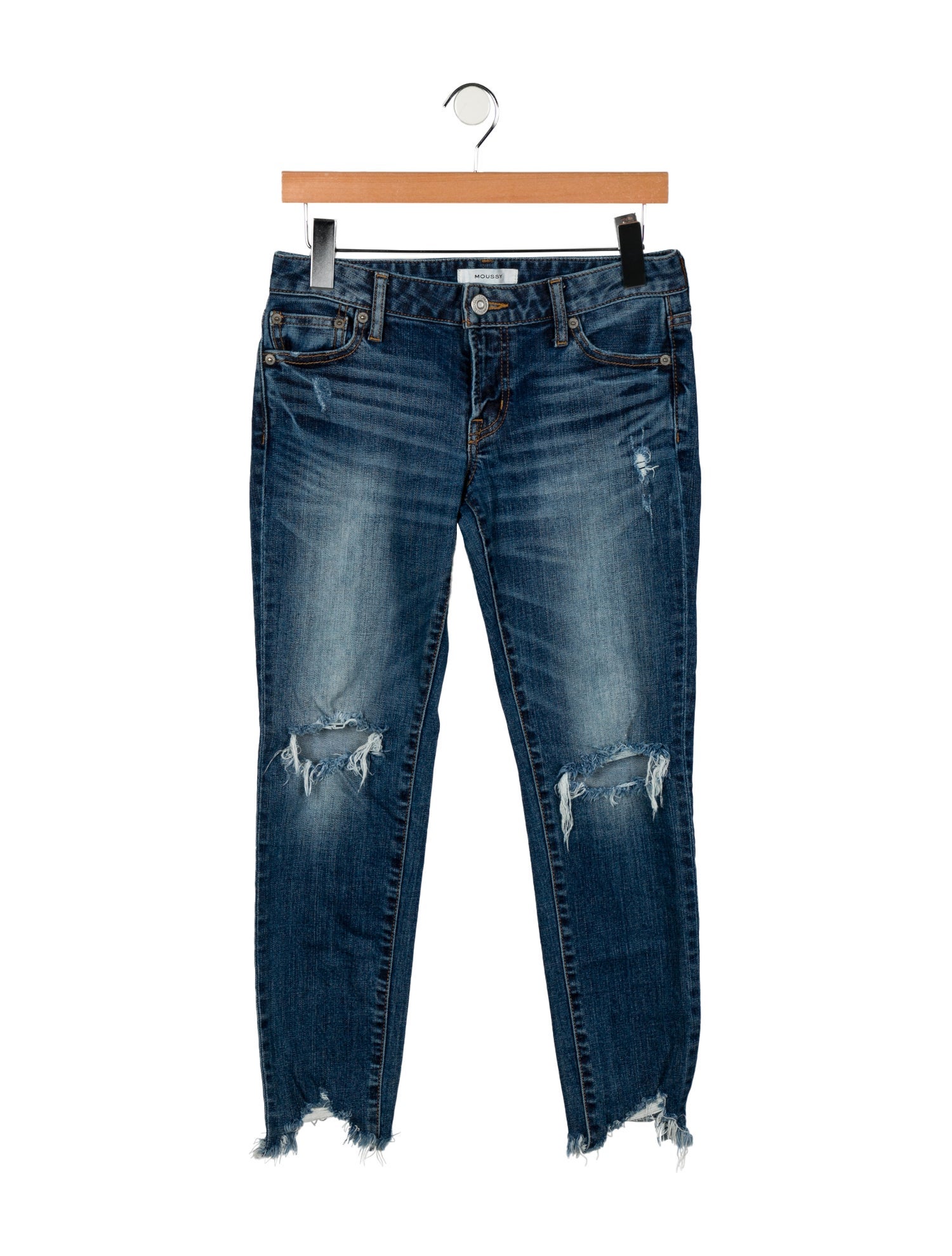 Moussy Low-Rise Skinny Leg Jeans