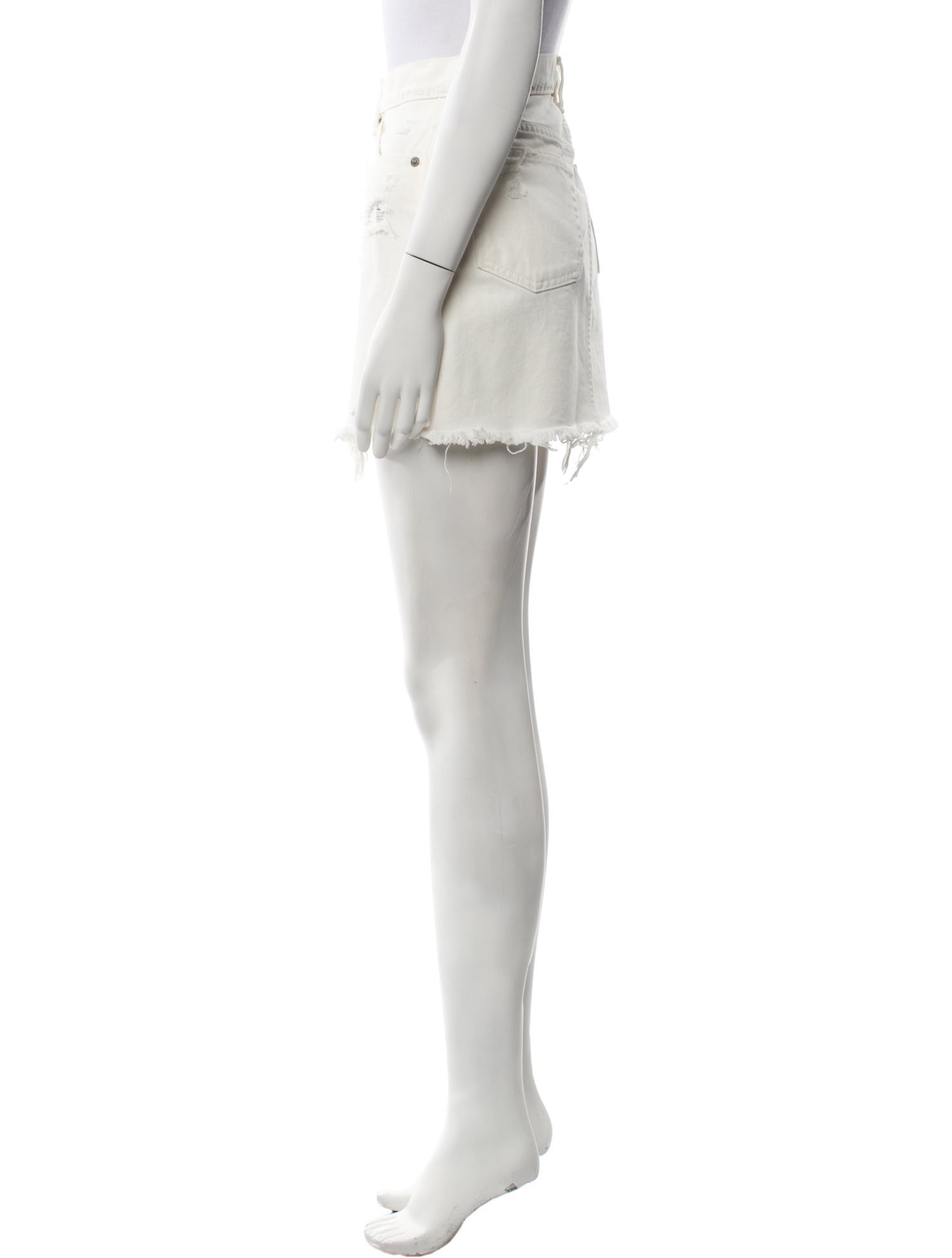 Moussy Distressed Accents Mini Skirt