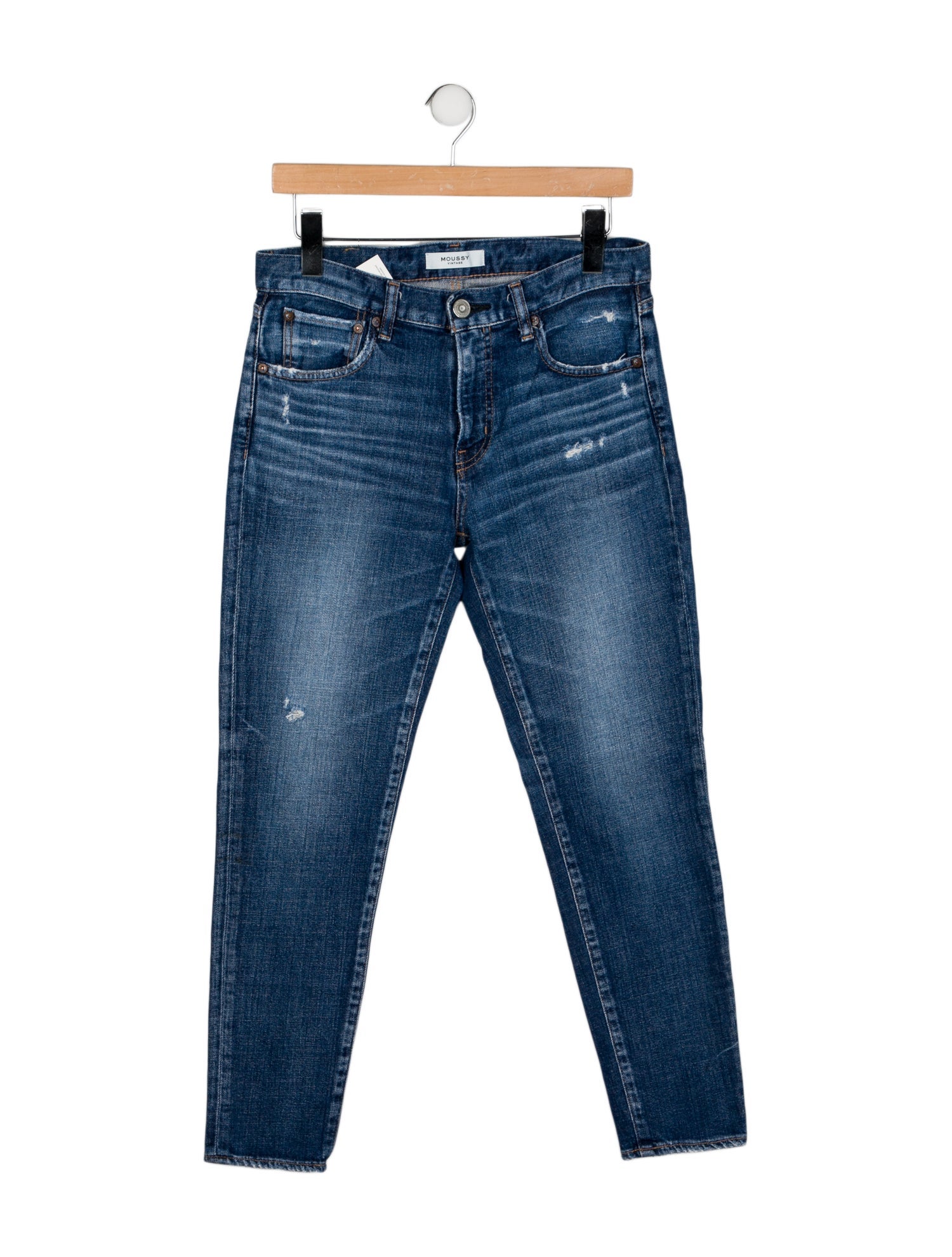 Moussy Mid-Rise Skinny Leg Jeans