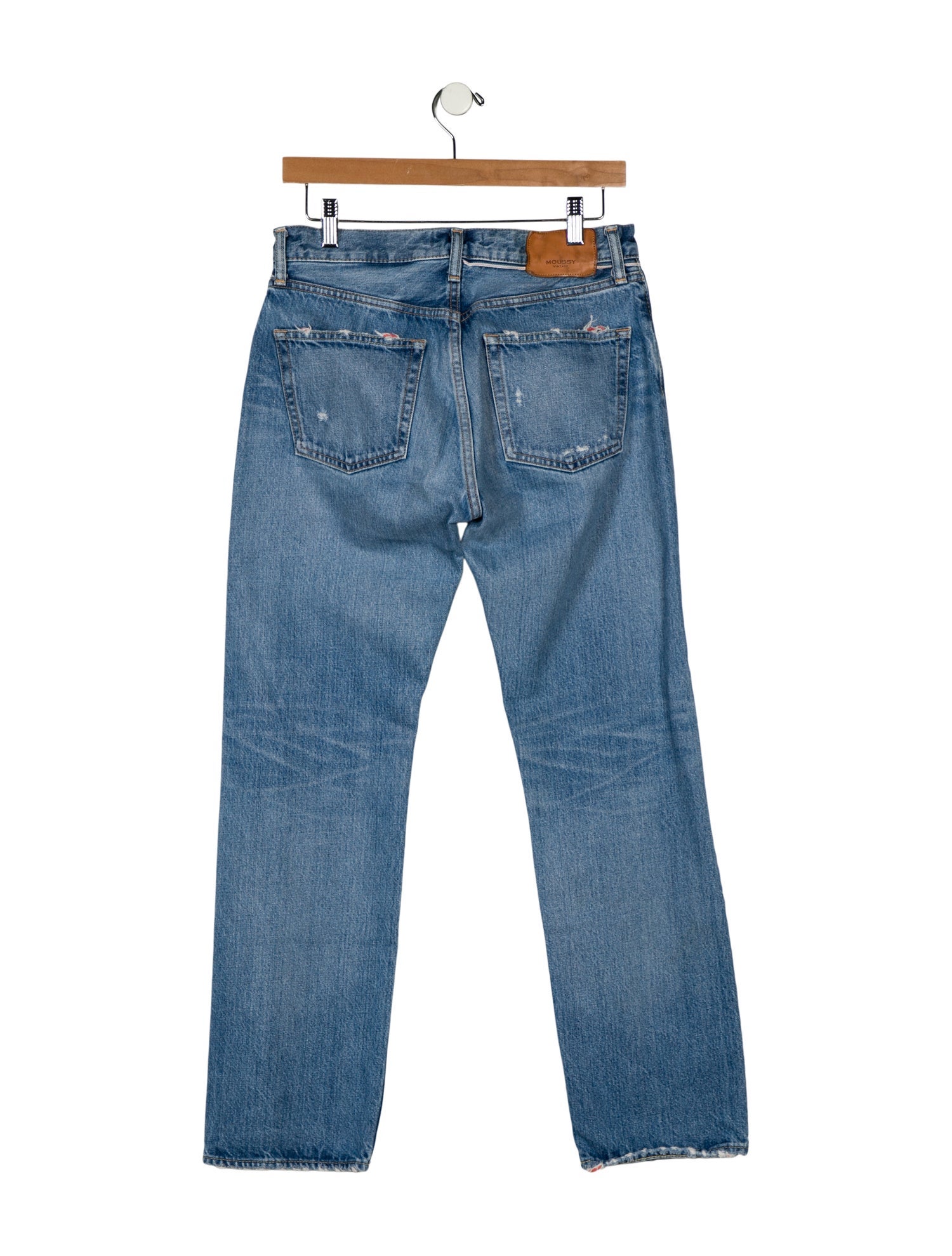 Moussy Mid-Rise Straight Leg Jeans