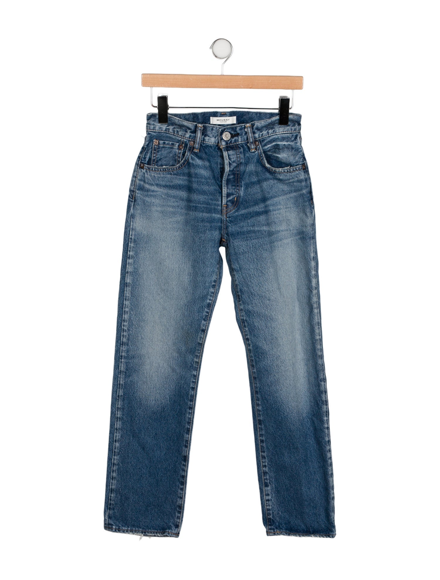 Moussy Mid-Rise Straight Leg Jeans