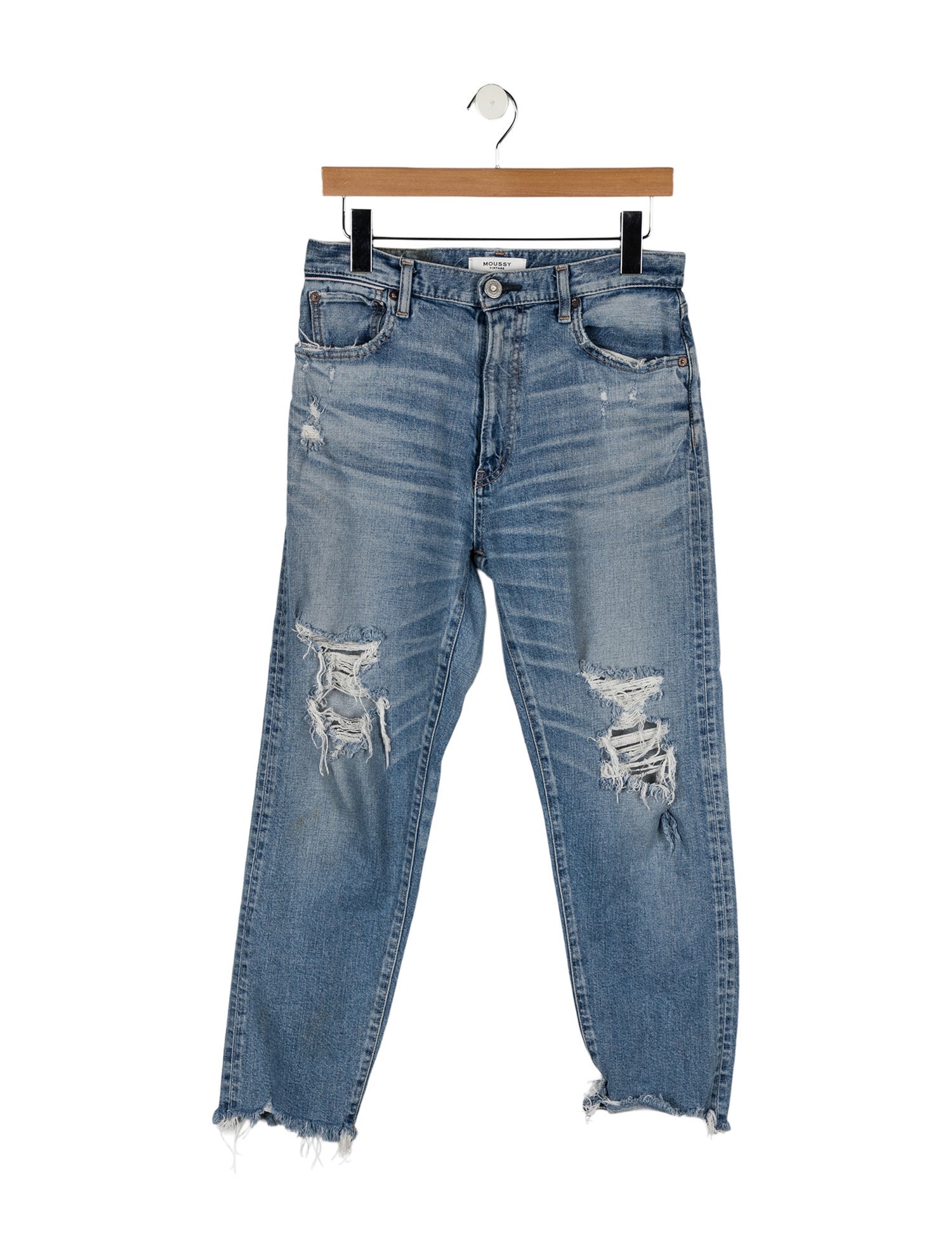 Moussy Mid-Rise Straight Leg Jeans