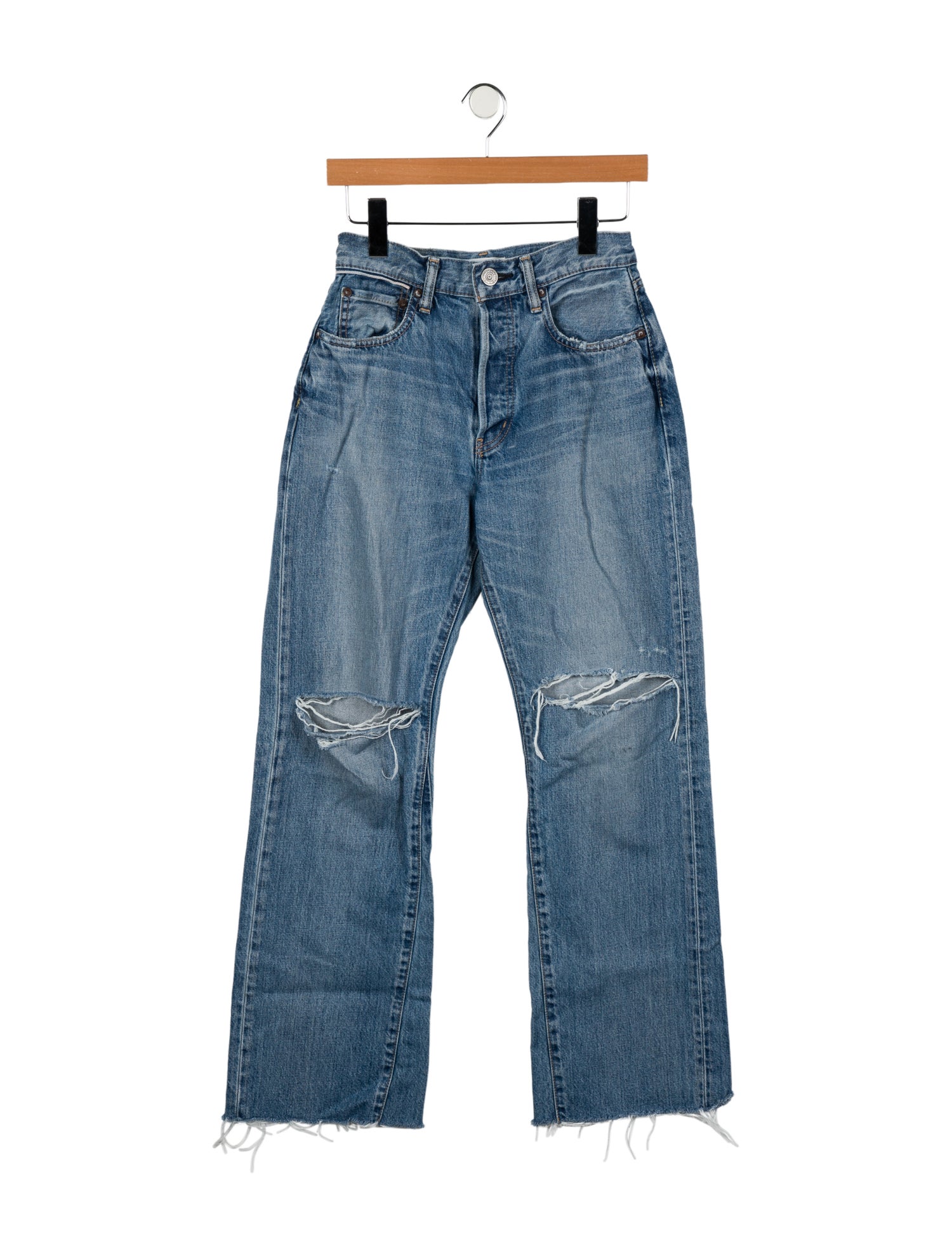 Moussy High-Rise Wide Leg Jeans