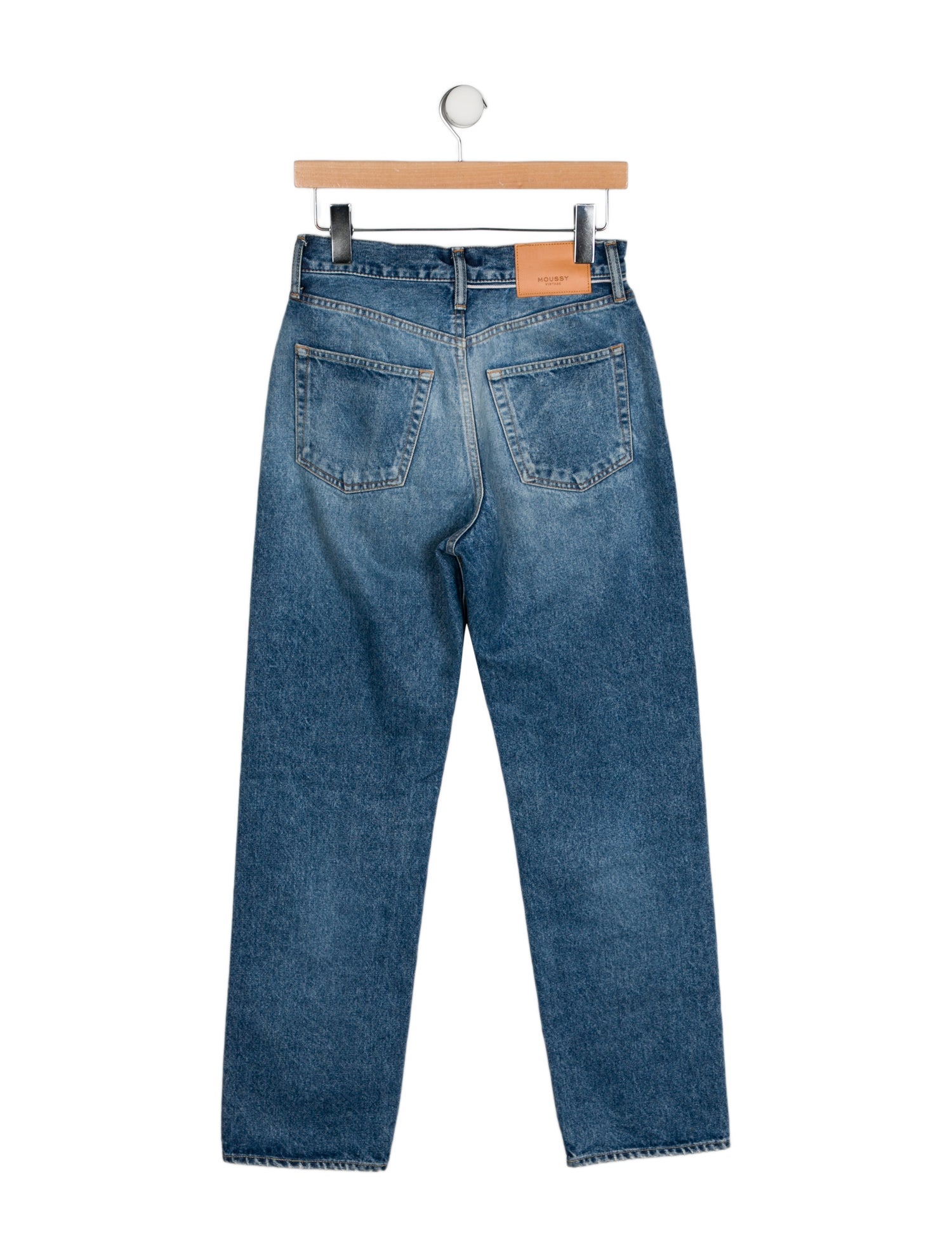 Moussy High-Rise Straight Leg Jeans
