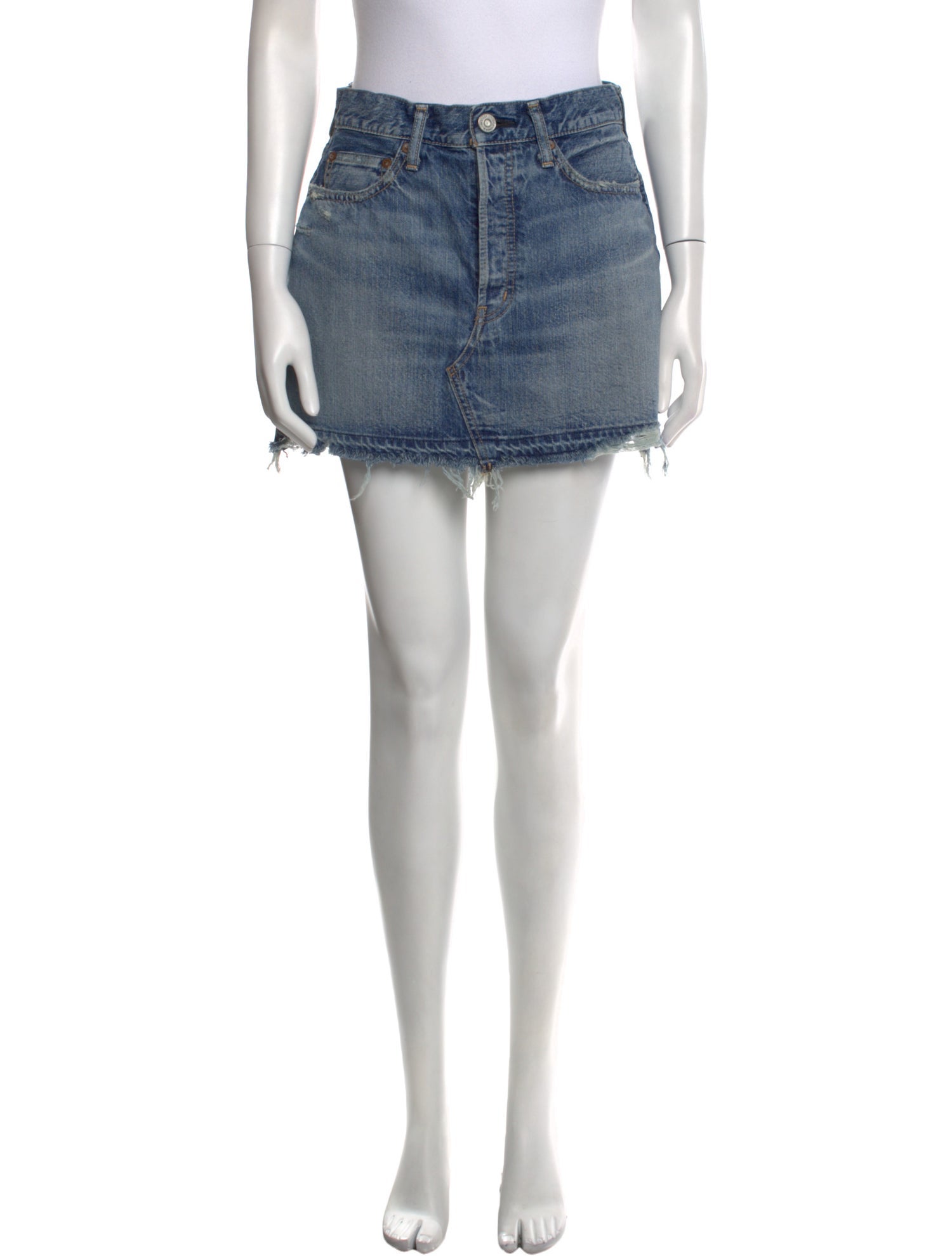 Moussy Distressed Accents Mini Skirt