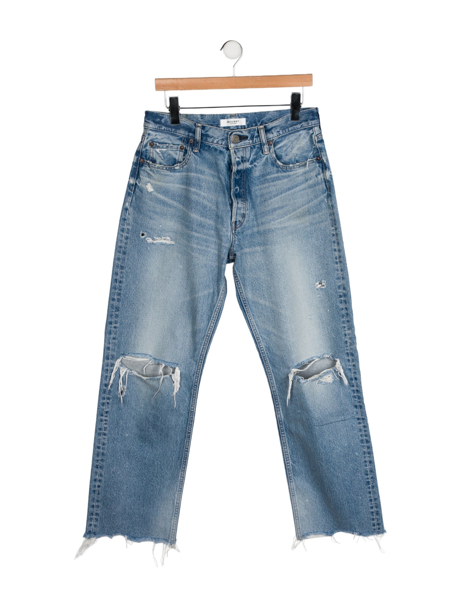 Moussy High-Rise Wide Leg Jeans