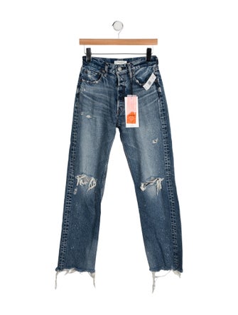 Moussy Mid-Rise Straight Leg Jeans