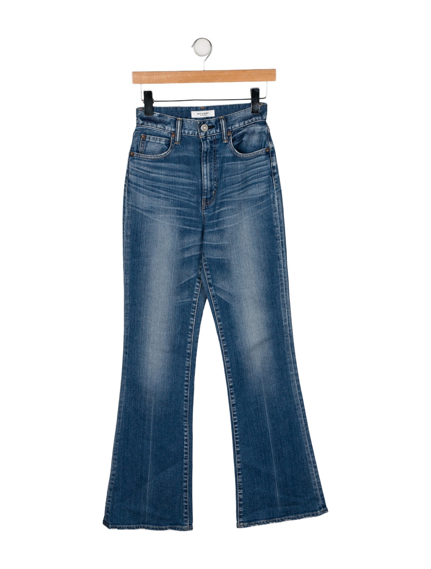 Moussy High-Rise Wide Leg Jeans