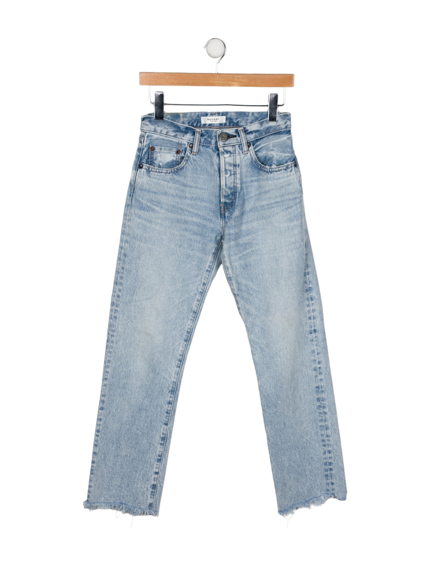 Moussy Mid-Rise Straight Leg Jeans