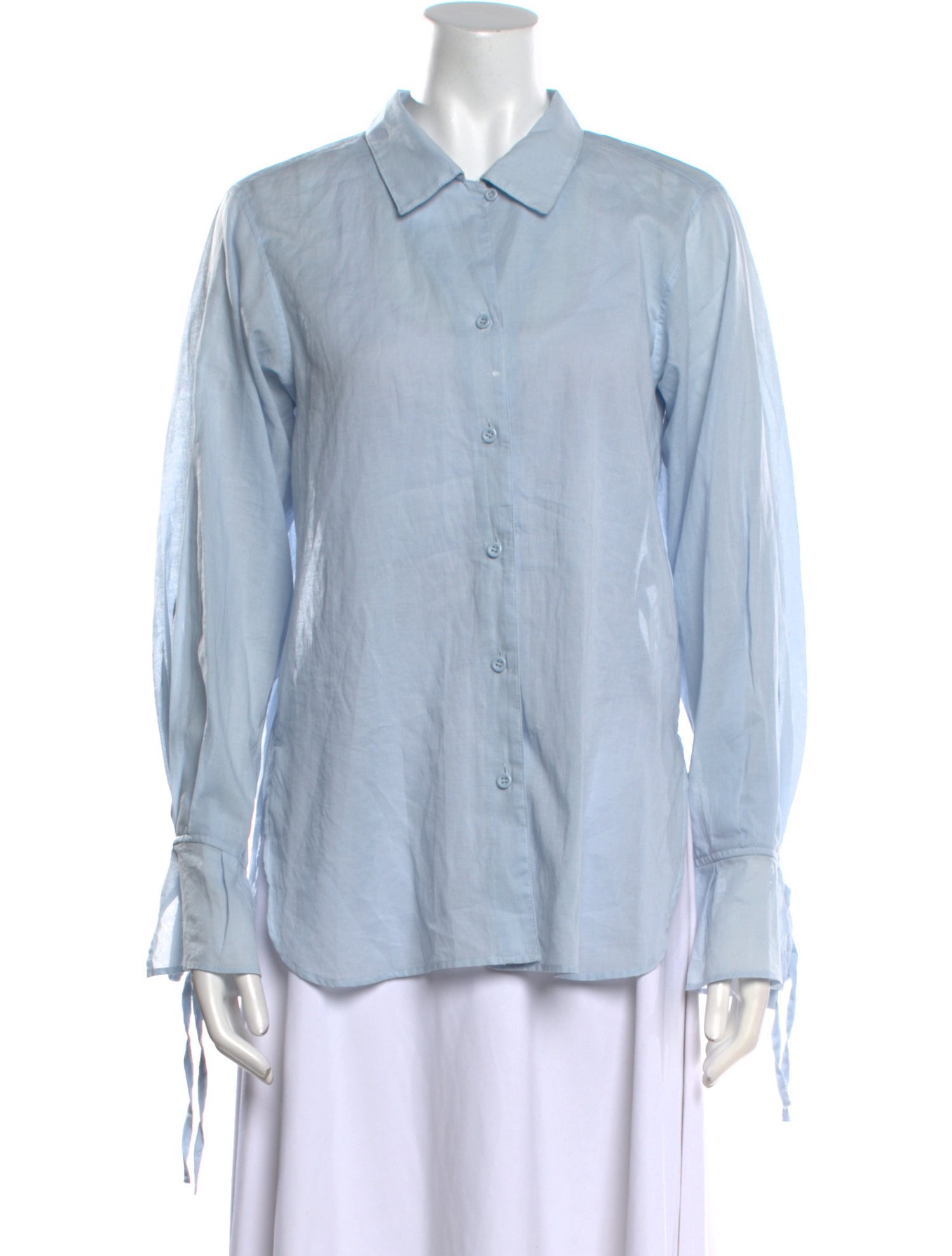 Moussy Long Sleeve Button-Up Top