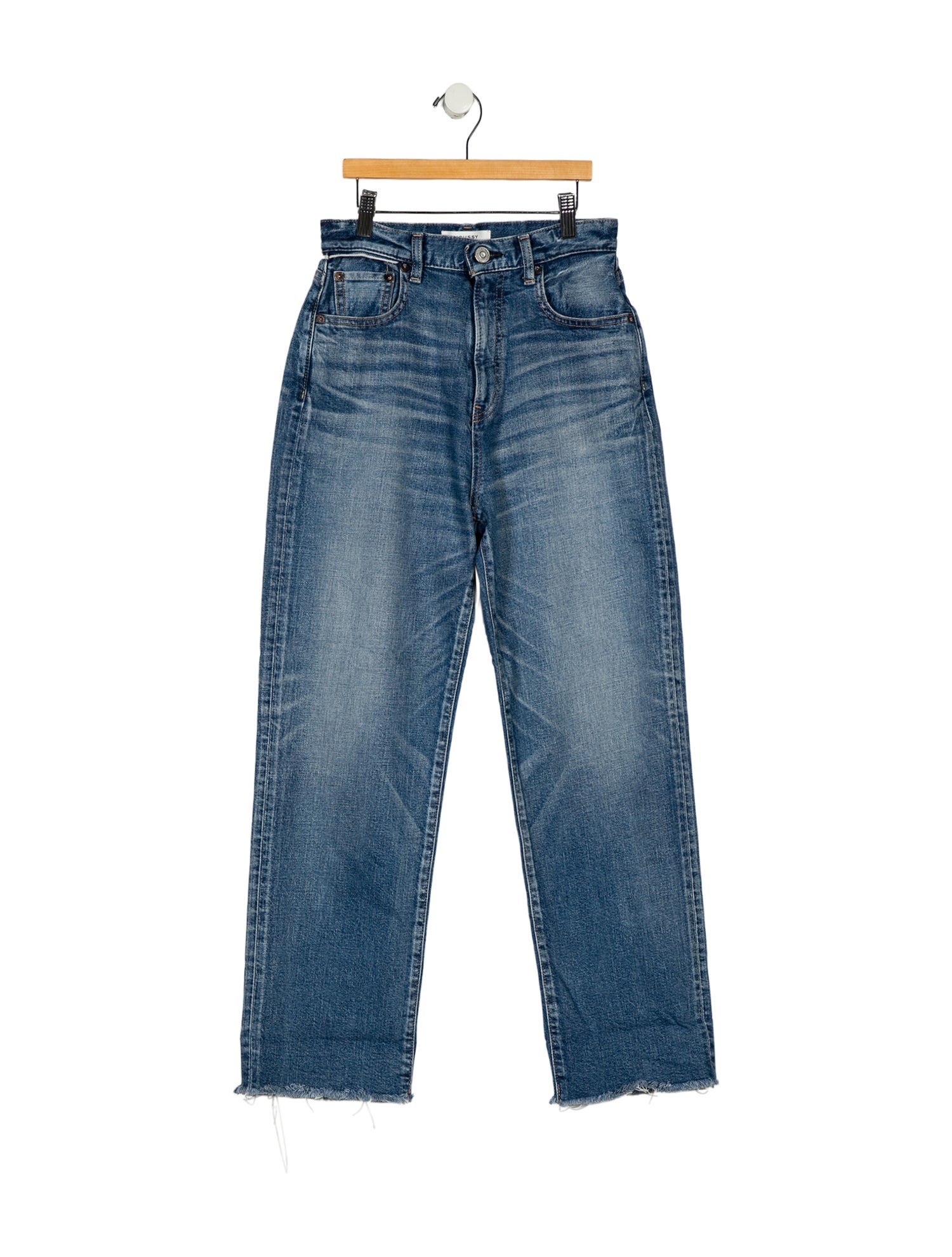 Moussy High-Rise Straight Leg Jeans
