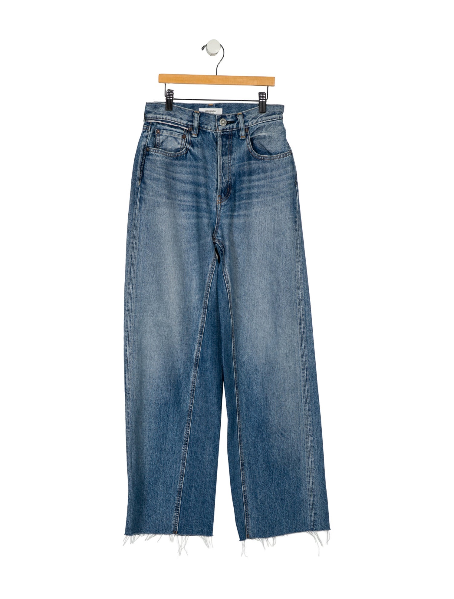 Moussy High-Rise Wide Leg Jeans